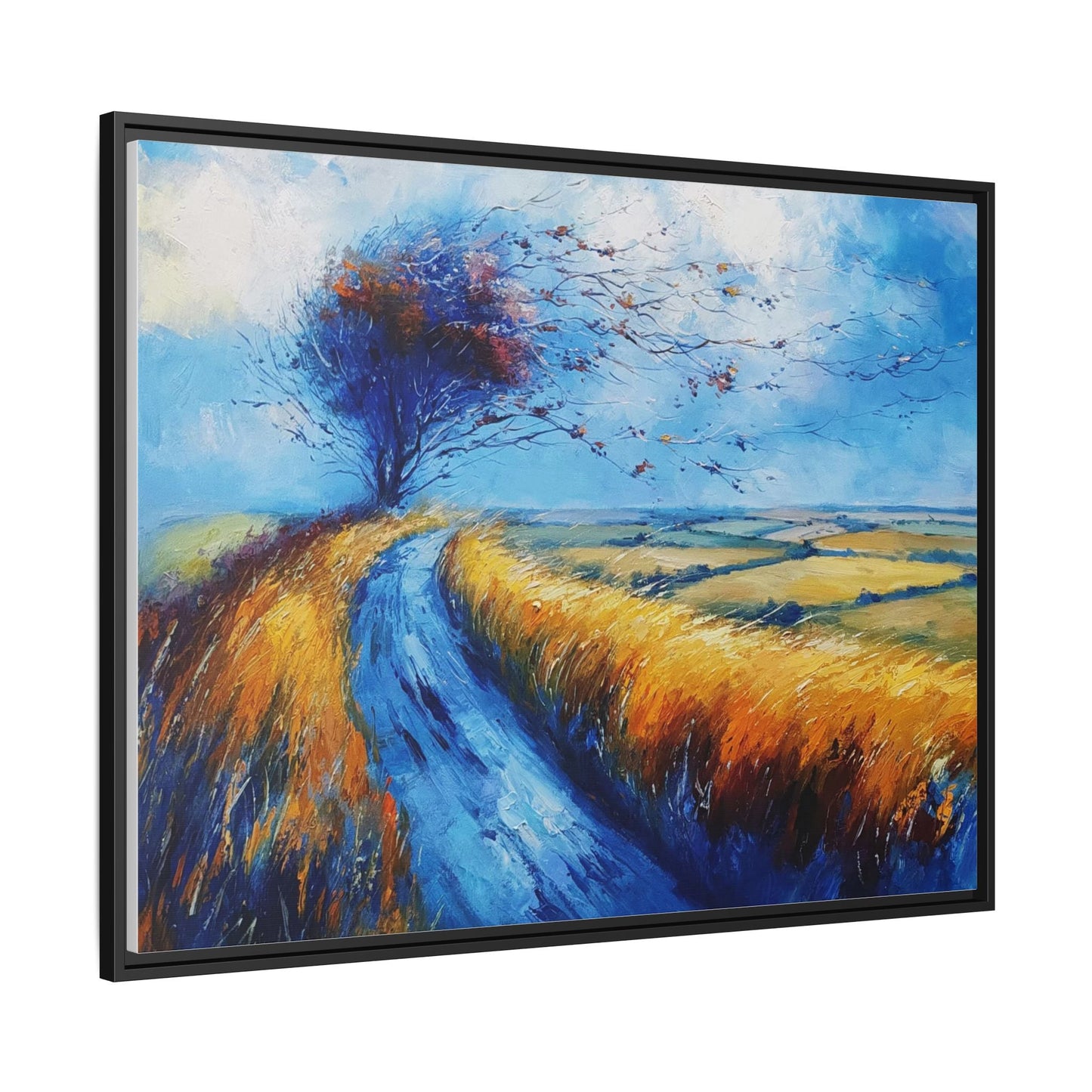 Autumn Leaves in Premium Pinewood Frame and Timeless Home Décor