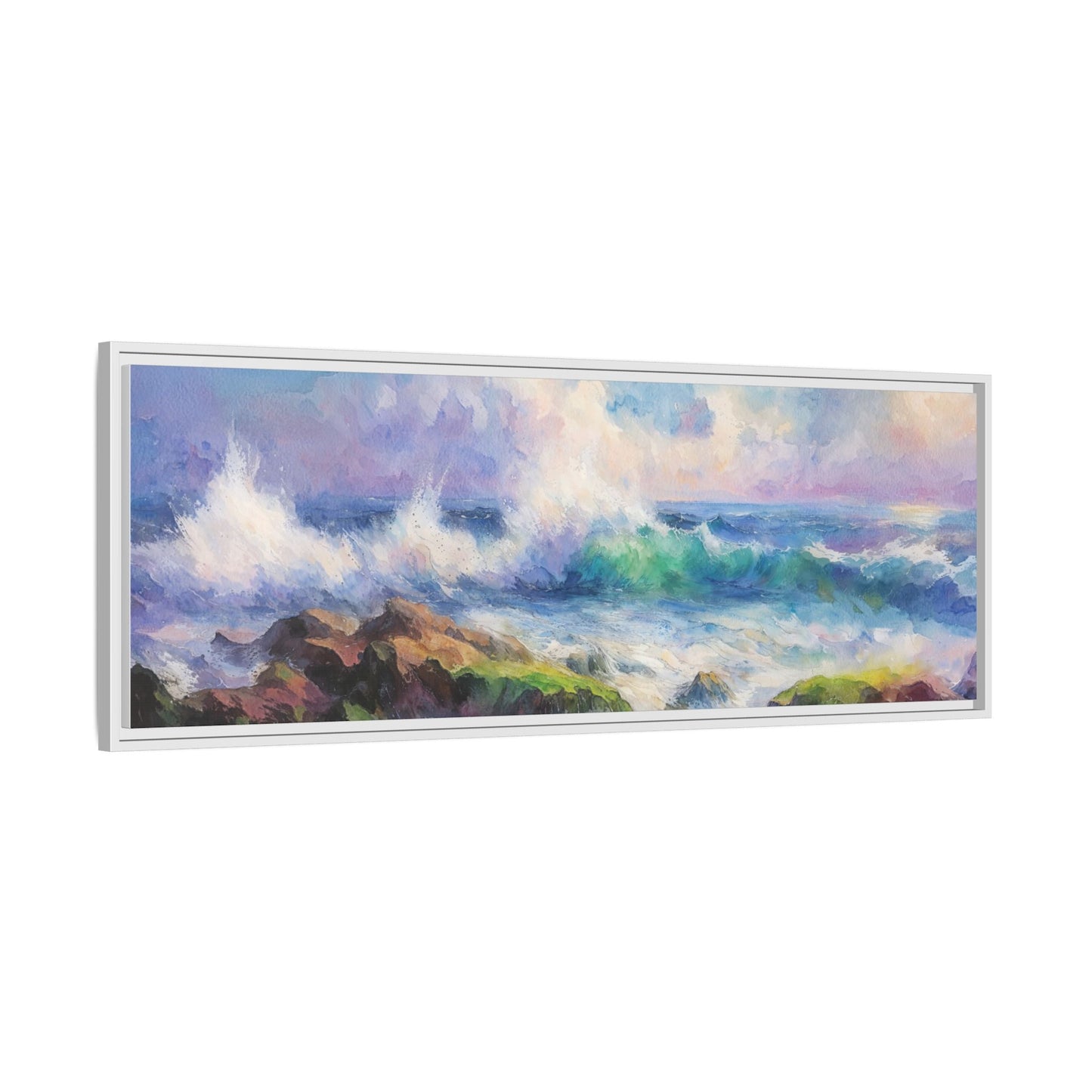Achill Shoreline wcol wall art showcasing the stunning Irish coastal landscape, printed on high-quality canvas for a timeless and serene addition to your home décor.