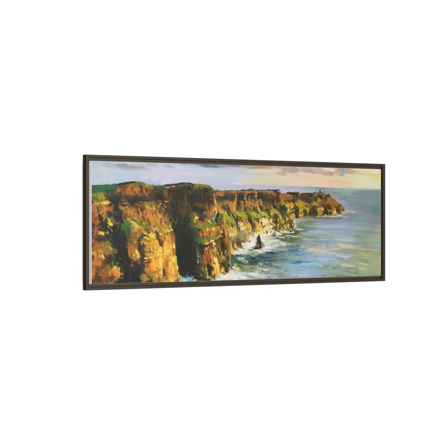 Cliffs of Moher wall art showcasing the dramatic Irish coastline, printed on high-quality canvas to bring natural beauty into your home décor.
