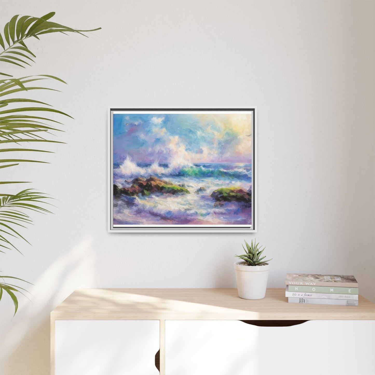 Achill Shoreline wcol wall art showcasing the stunning Irish coastal landscape, printed on high-quality canvas for a timeless and serene addition to your home décor.