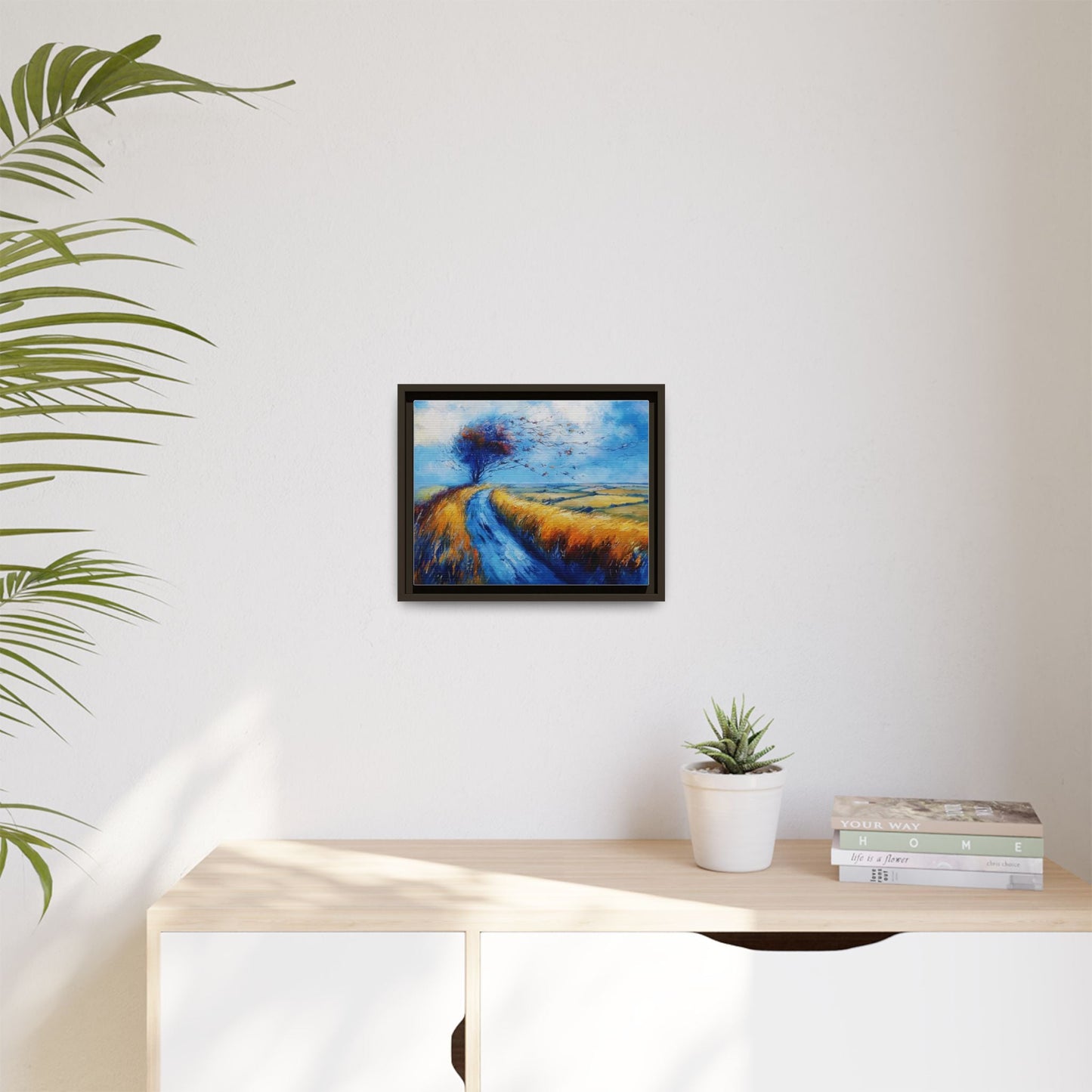 Autumn Leaves in Premium Pinewood Frame and Timeless Home Décor
