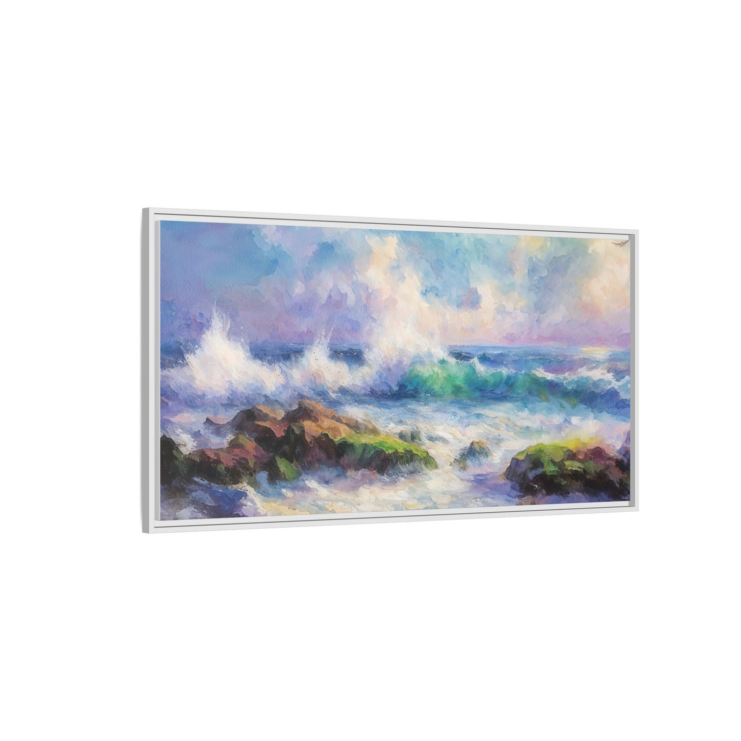 Achill Shoreline wcol wall art showcasing the stunning Irish coastal landscape, printed on high-quality canvas for a timeless and serene addition to your home décor.
