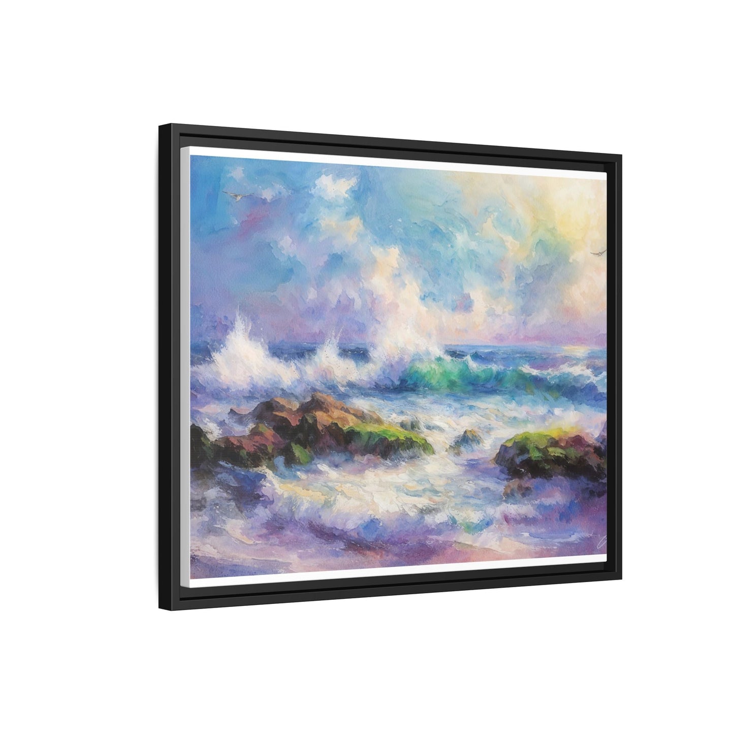 Achill Shoreline wcol wall art showcasing the stunning Irish coastal landscape, printed on high-quality canvas for a timeless and serene addition to your home décor.