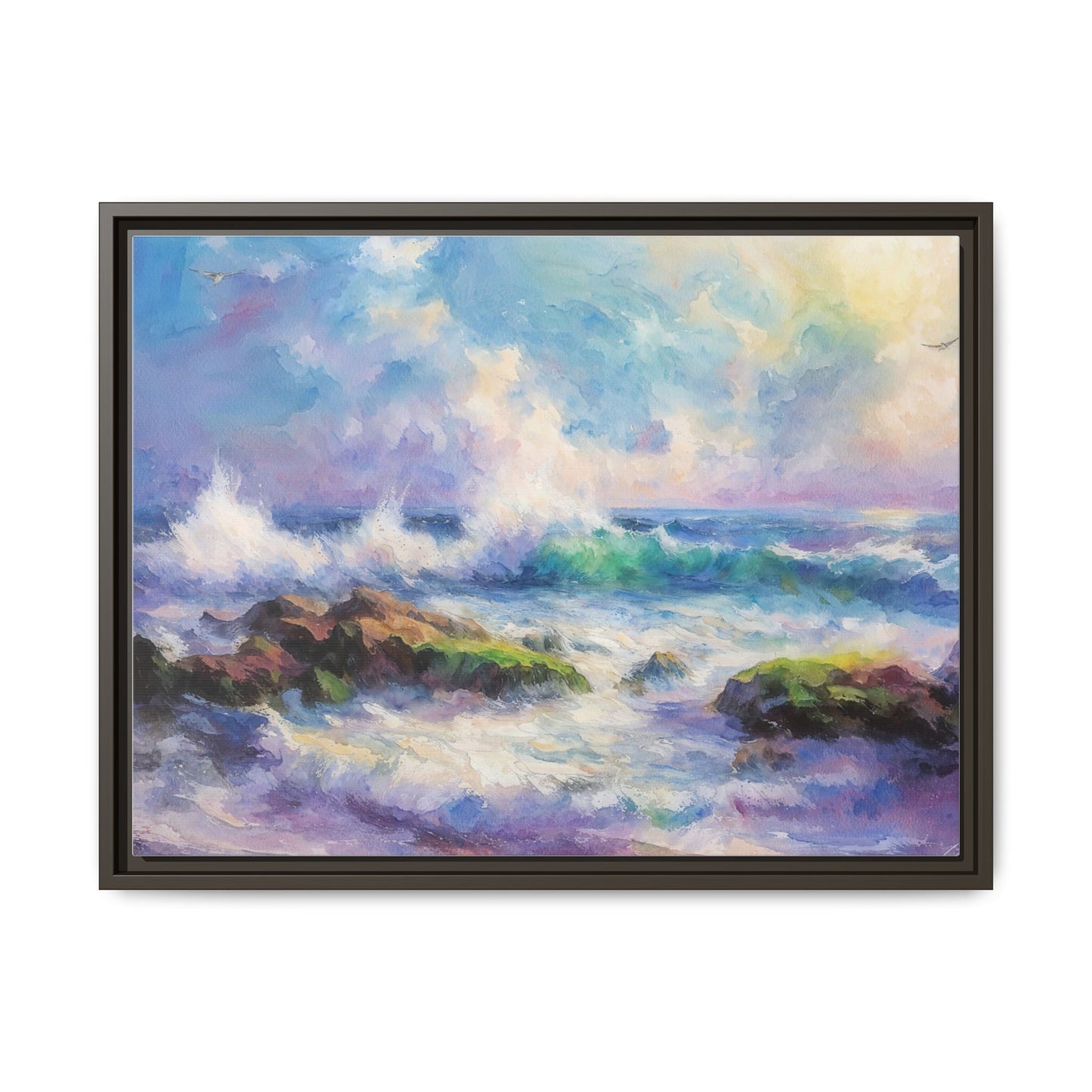 Achill Shoreline wcol wall art showcasing the stunning Irish coastal landscape, printed on high-quality canvas for a timeless and serene addition to your home décor.