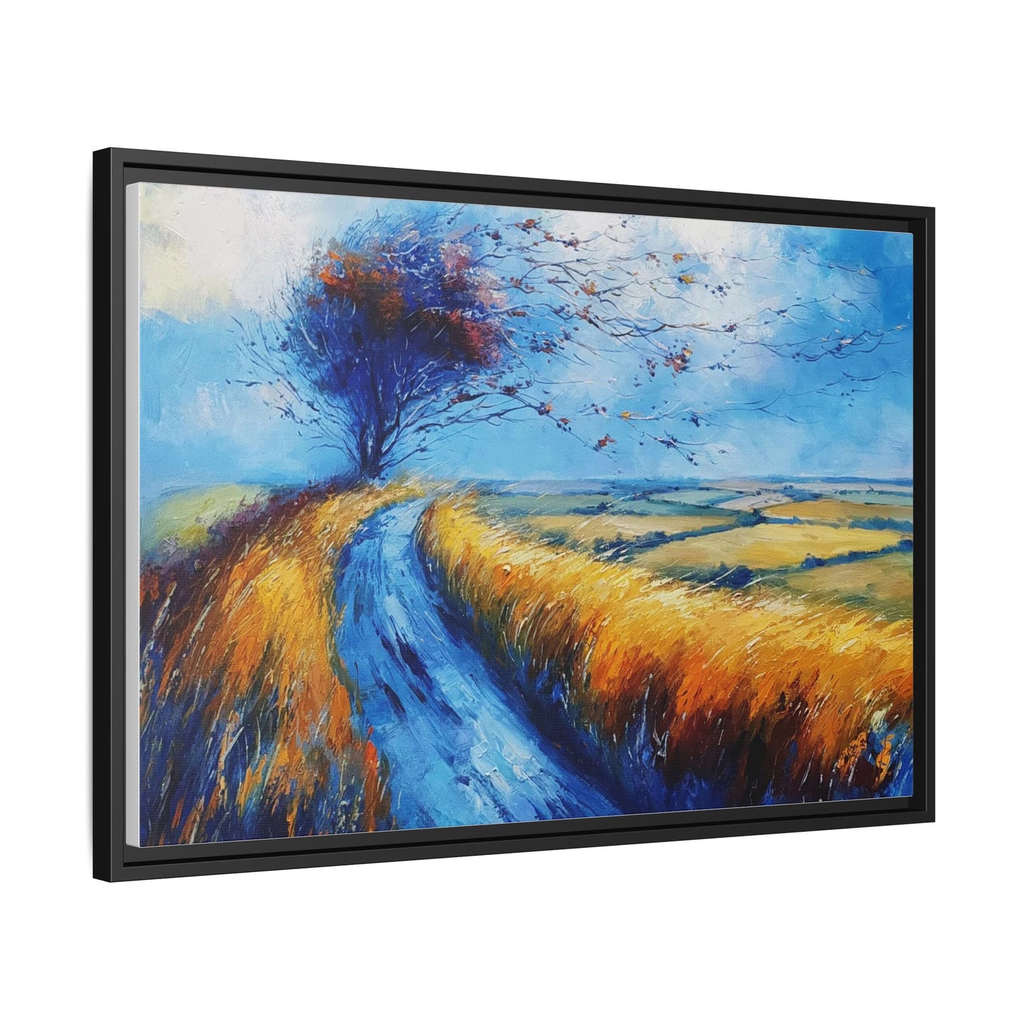 Autumn Leaves in Premium Pinewood Frame and Timeless Home Décor