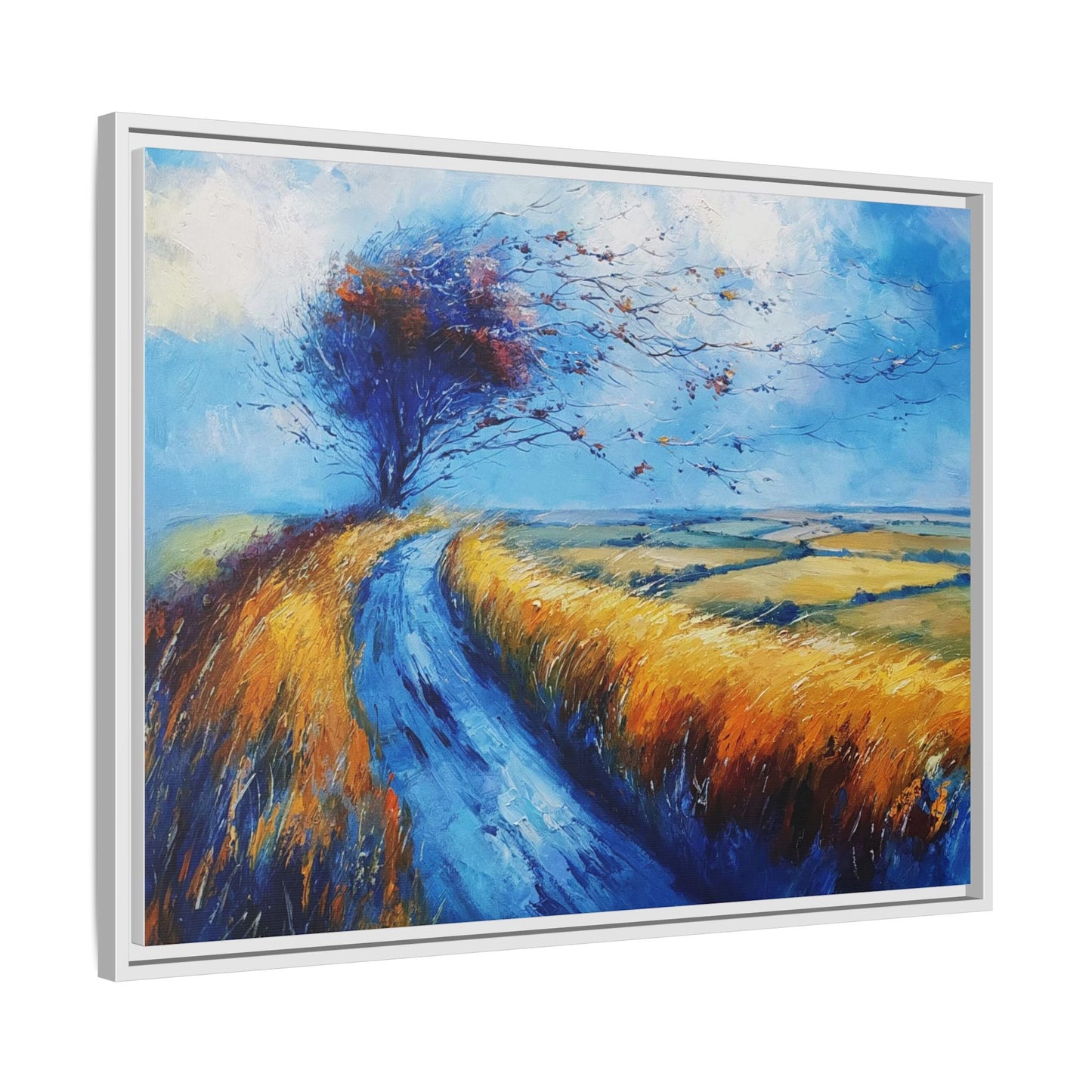 Autumn Leaves in Premium Pinewood Frame and Timeless Home Décor