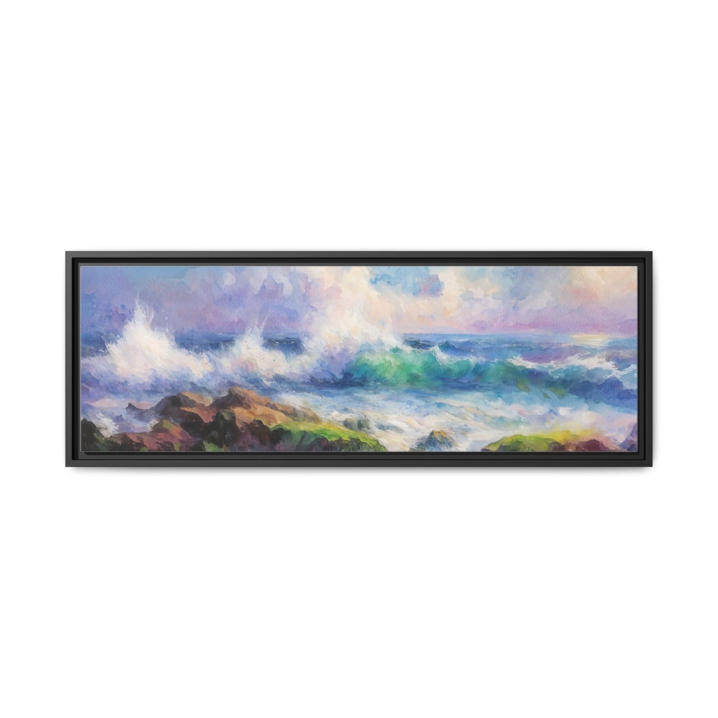 Achill Shoreline wcol wall art showcasing the stunning Irish coastal landscape, printed on high-quality canvas for a timeless and serene addition to your home décor.