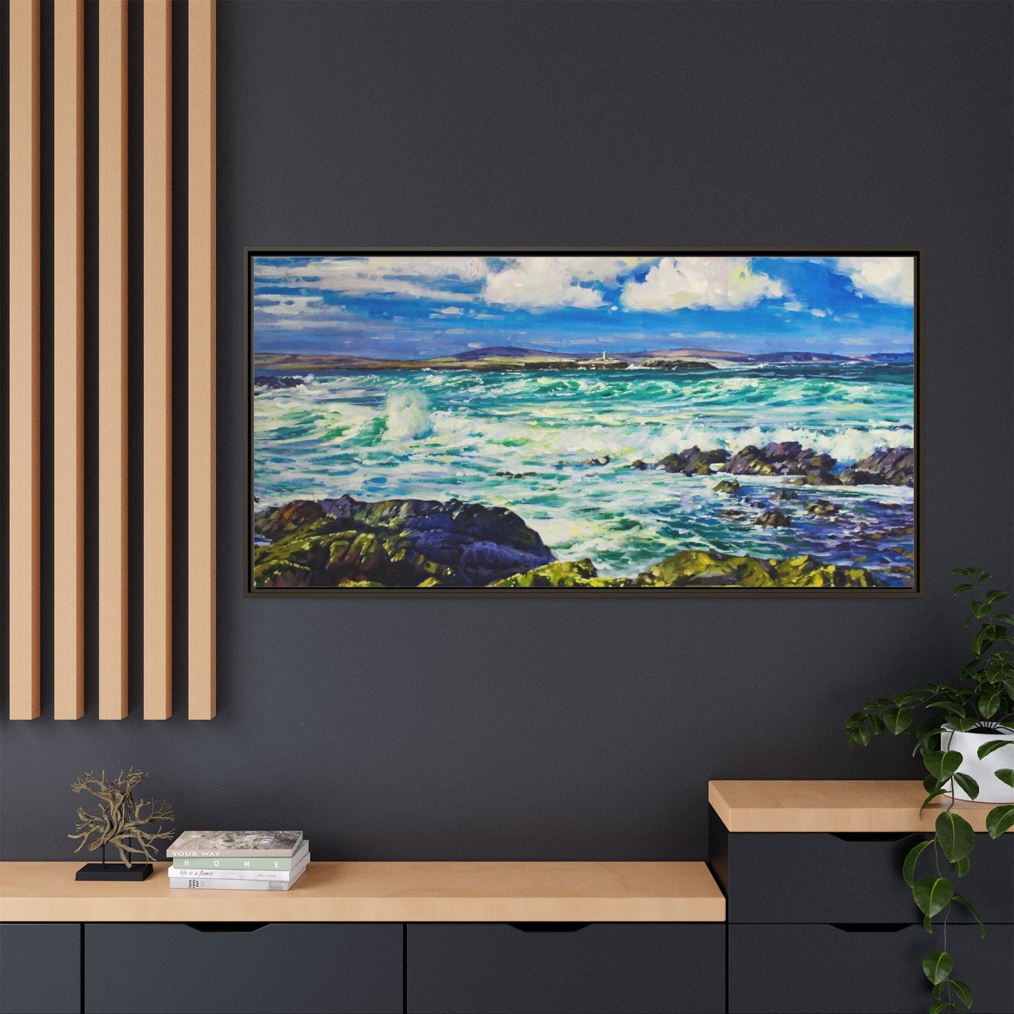 Ballyglass Lighthouse Erris wall art featuring the stunning coastal lighthouse, framed in premium materials for a perfect addition to any living space.
