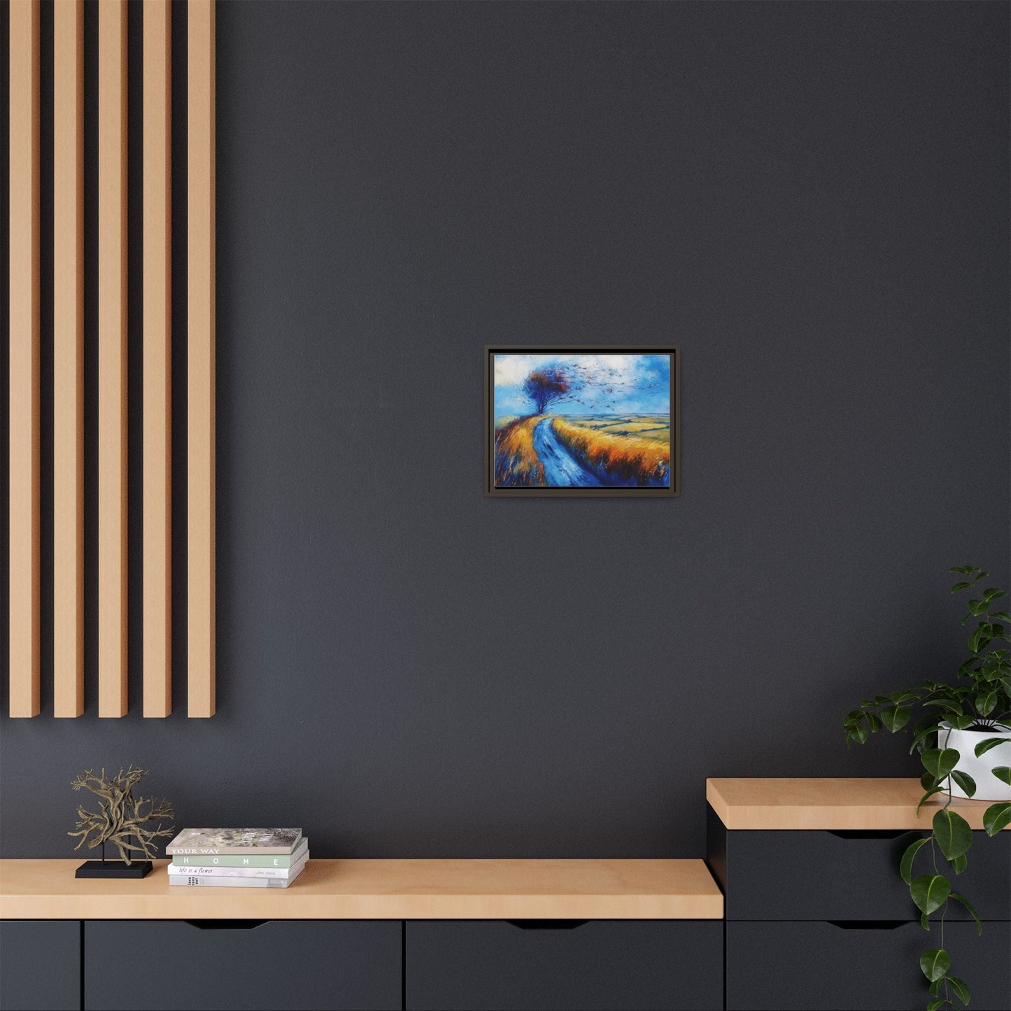 Autumn Leaves in Premium Pinewood Frame and Timeless Home Décor