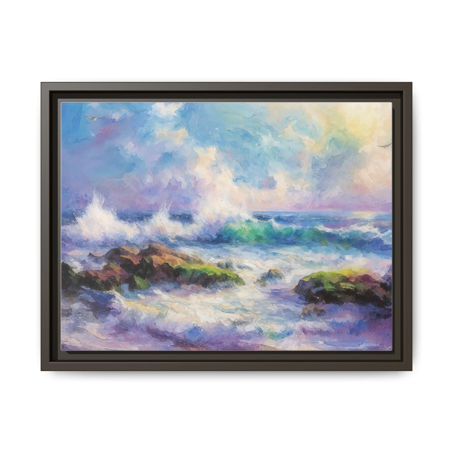 Achill Shoreline wcol wall art showcasing the stunning Irish coastal landscape, printed on high-quality canvas for a timeless and serene addition to your home décor.
