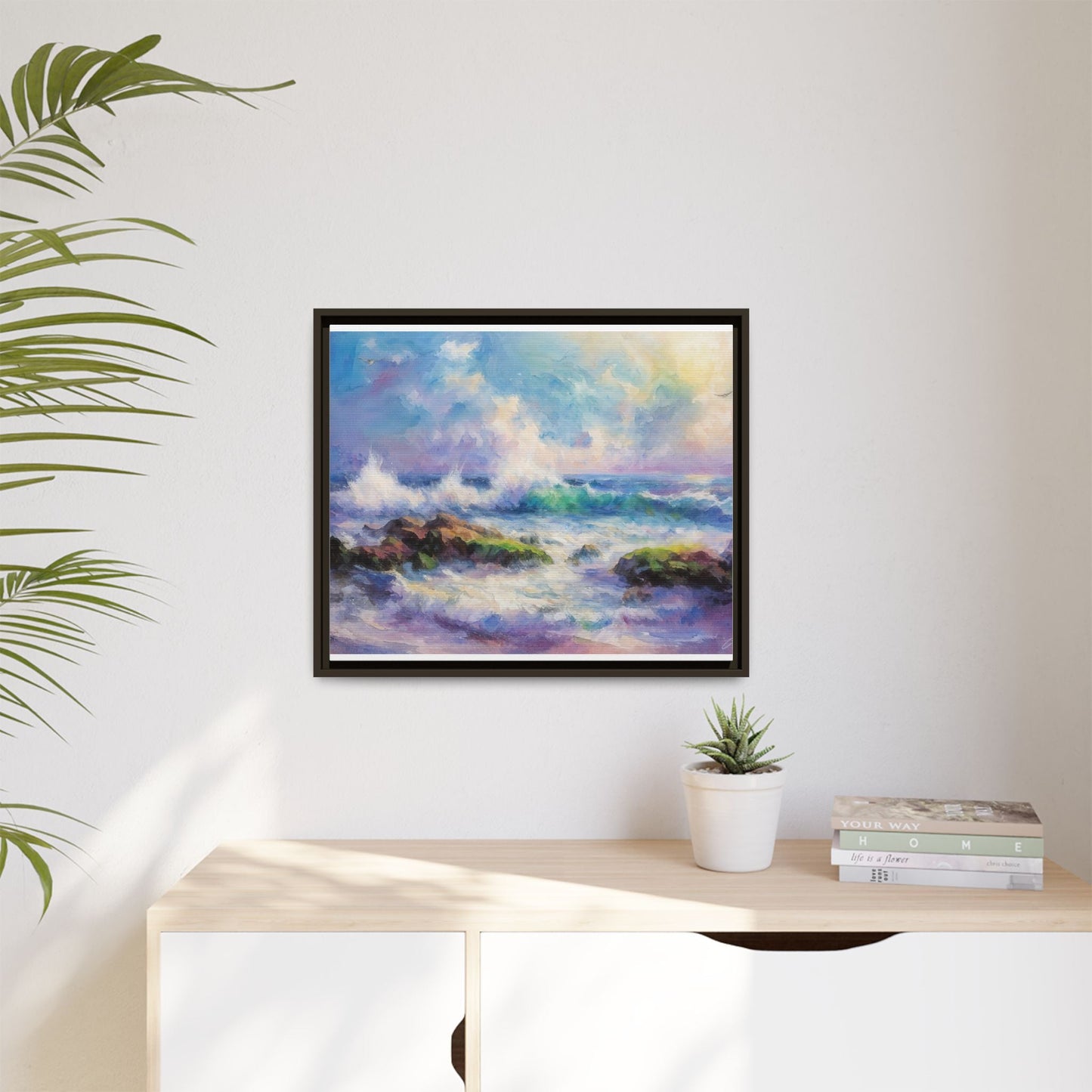 Achill Shoreline wcol wall art showcasing the stunning Irish coastal landscape, printed on high-quality canvas for a timeless and serene addition to your home décor.
