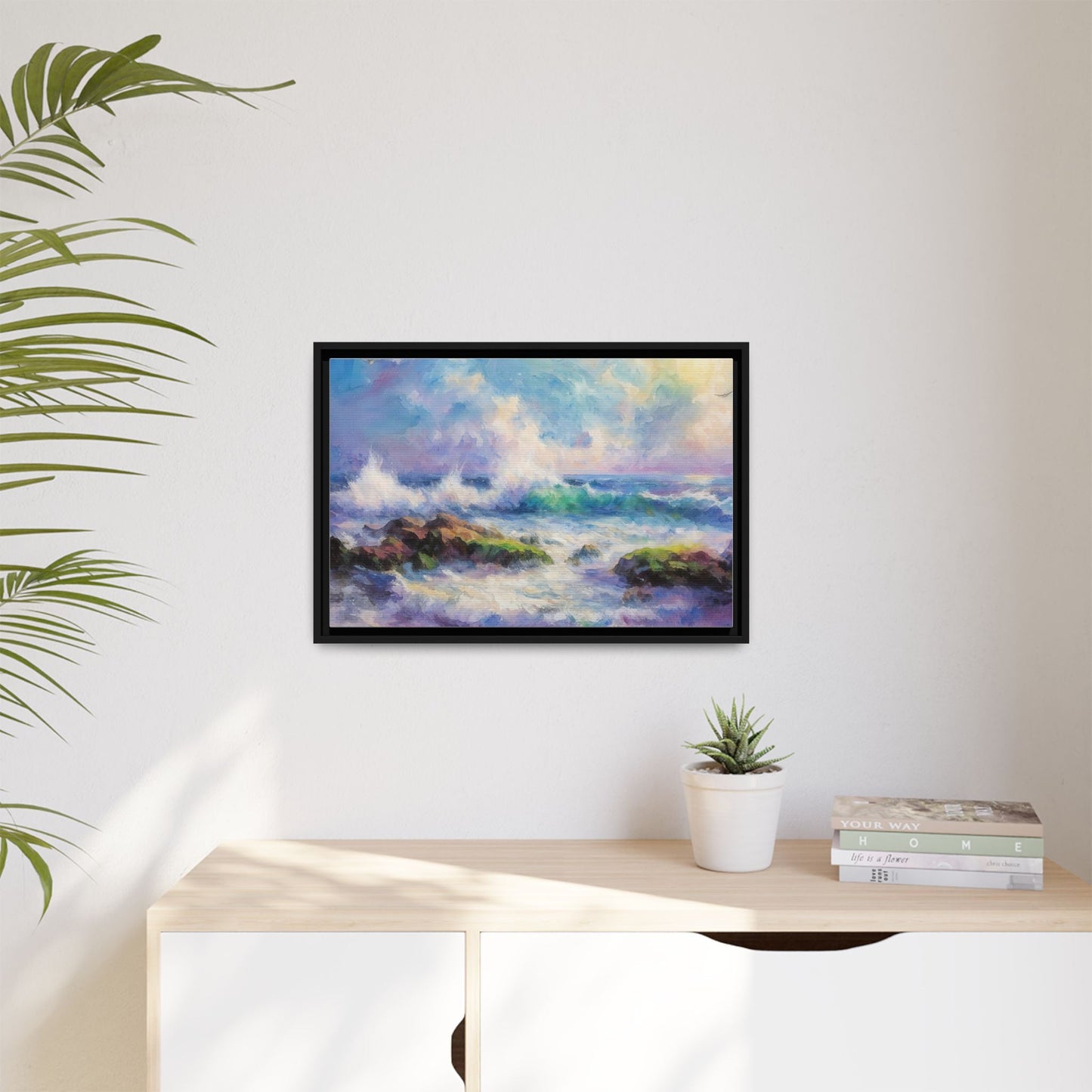 Achill Shoreline wcol wall art showcasing the stunning Irish coastal landscape, printed on high-quality canvas for a timeless and serene addition to your home décor.
