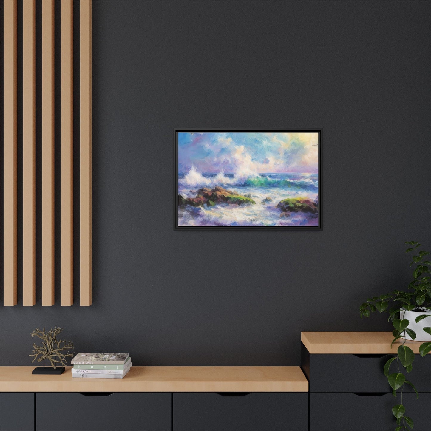 Achill Shoreline wcol wall art showcasing the stunning Irish coastal landscape, printed on high-quality canvas for a timeless and serene addition to your home décor.