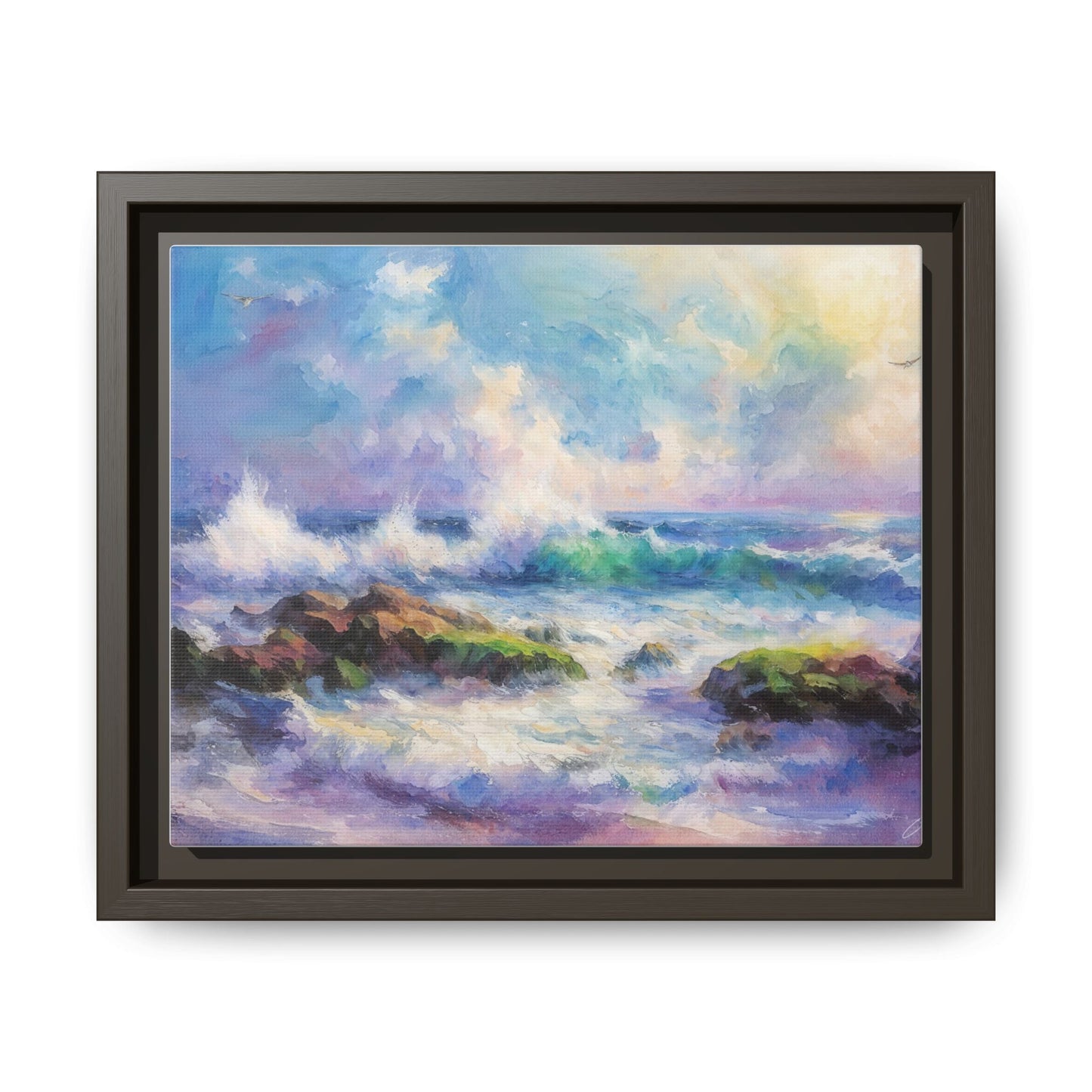 Achill Shoreline wcol wall art showcasing the stunning Irish coastal landscape, printed on high-quality canvas for a timeless and serene addition to your home décor.
