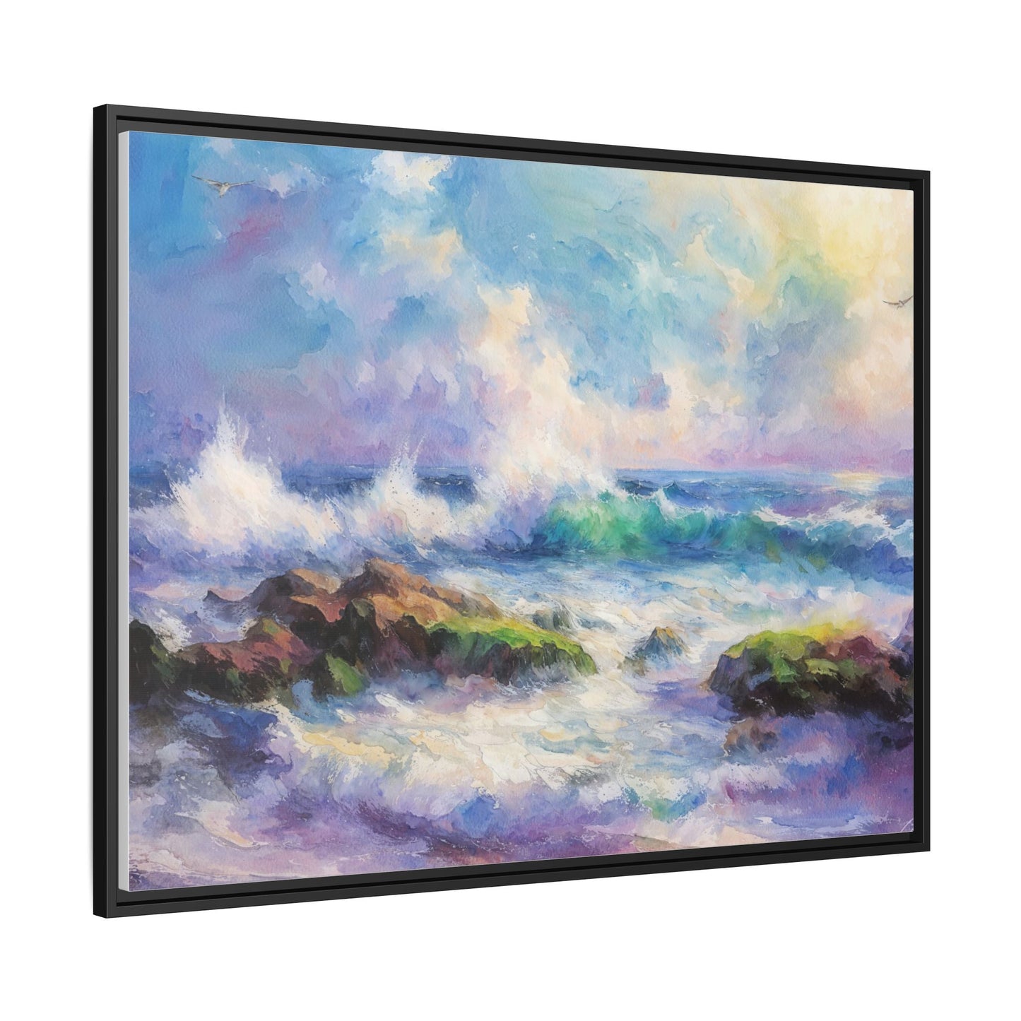 Achill Shoreline wcol wall art showcasing the stunning Irish coastal landscape, printed on high-quality canvas for a timeless and serene addition to your home décor.