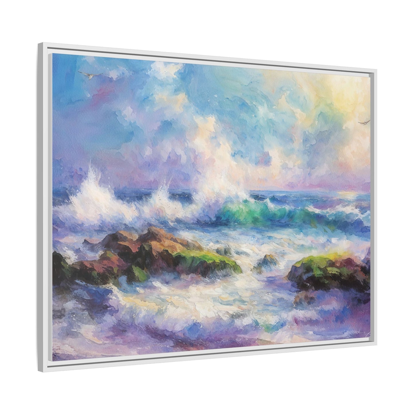 Achill Shoreline wcol wall art showcasing the stunning Irish coastal landscape, printed on high-quality canvas for a timeless and serene addition to your home décor.