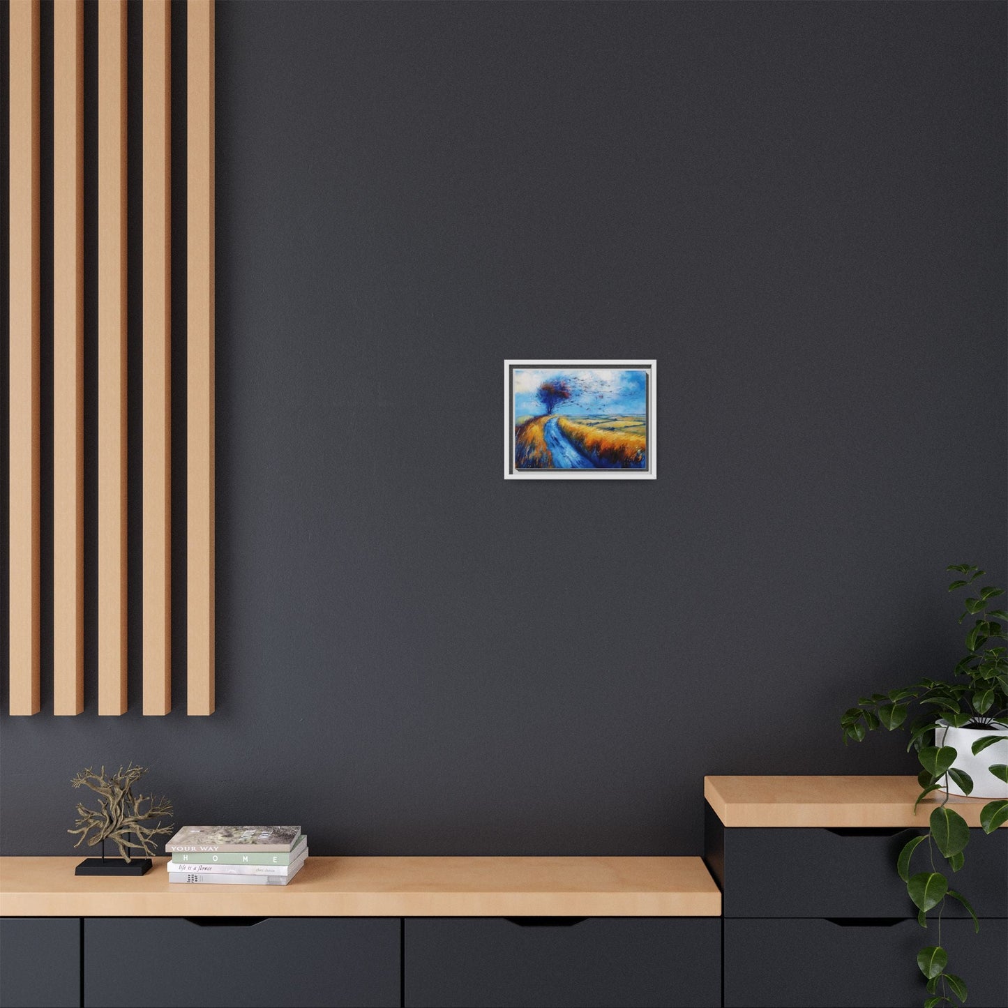 Autumn Leaves in Premium Pinewood Frame and Timeless Home Décor