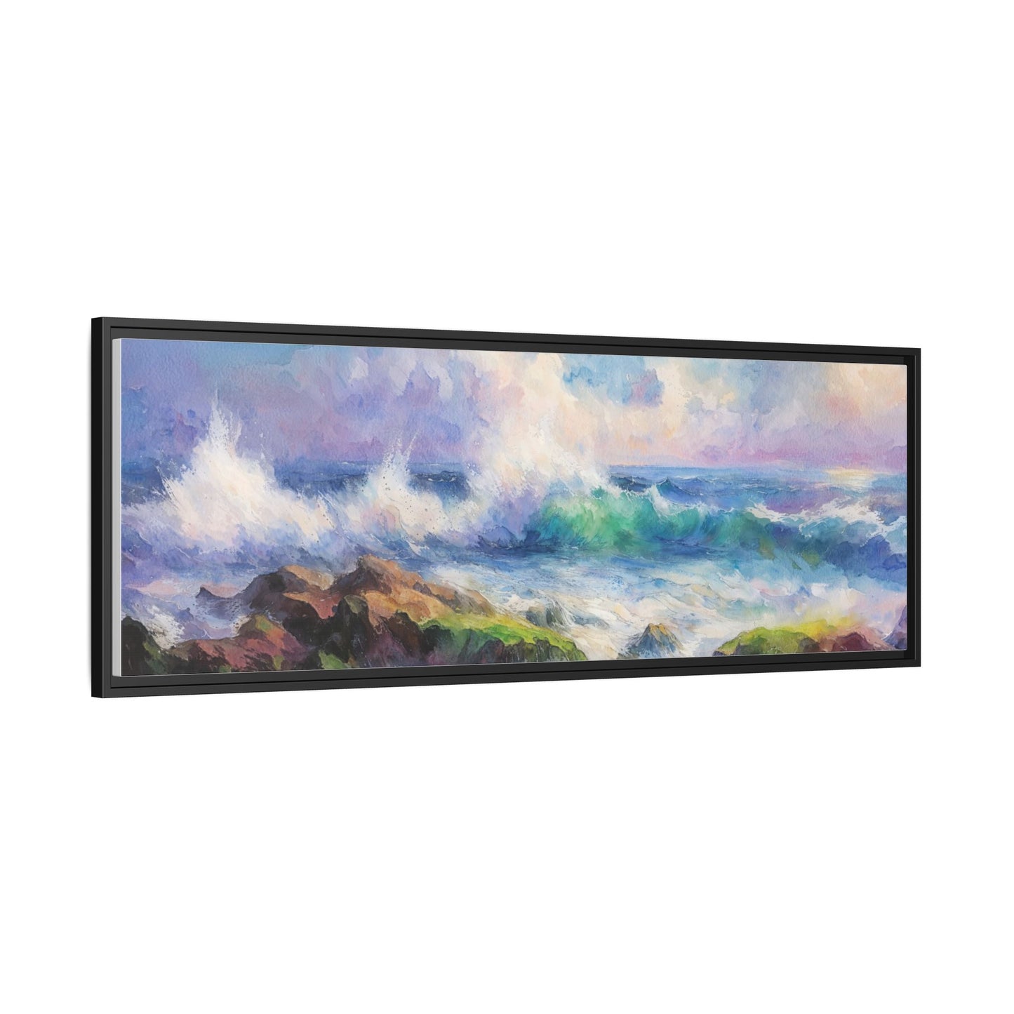 Achill Shoreline wcol wall art showcasing the stunning Irish coastal landscape, printed on high-quality canvas for a timeless and serene addition to your home décor.