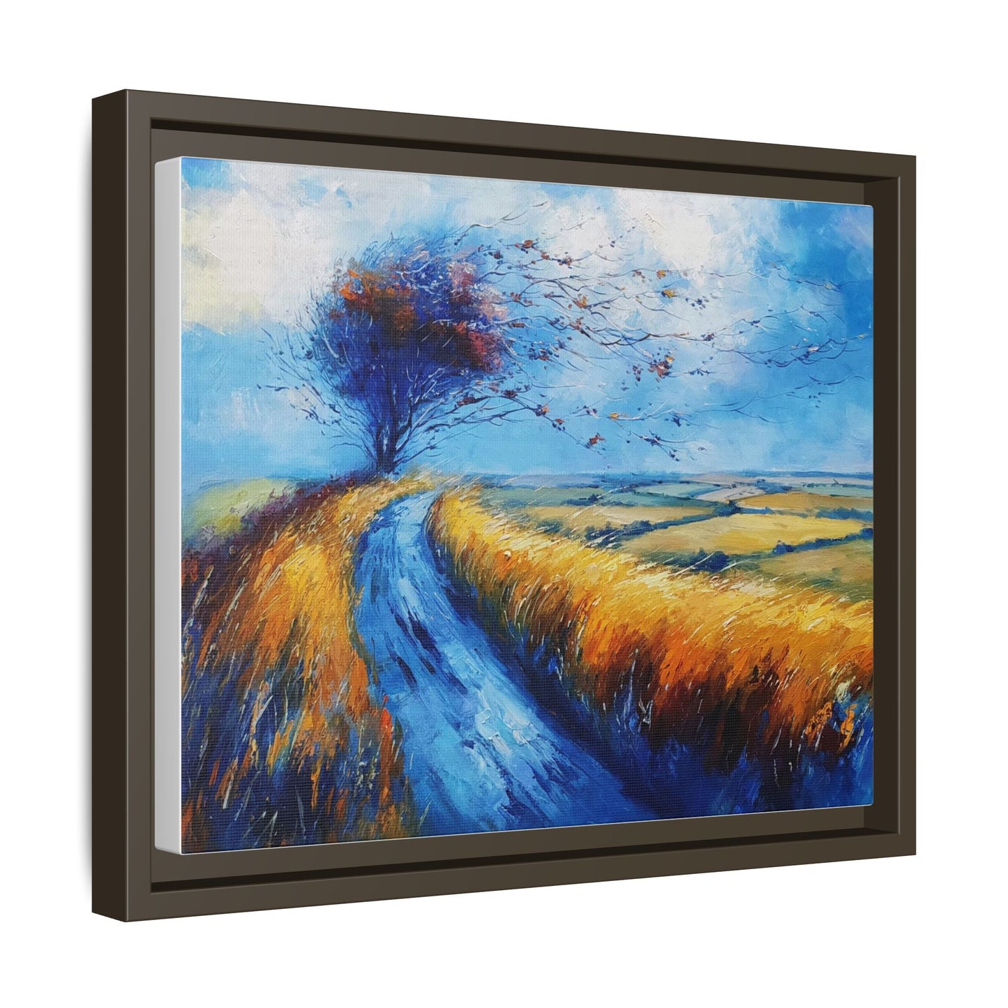 Autumn Leaves in Premium Pinewood Frame and Timeless Home Décor