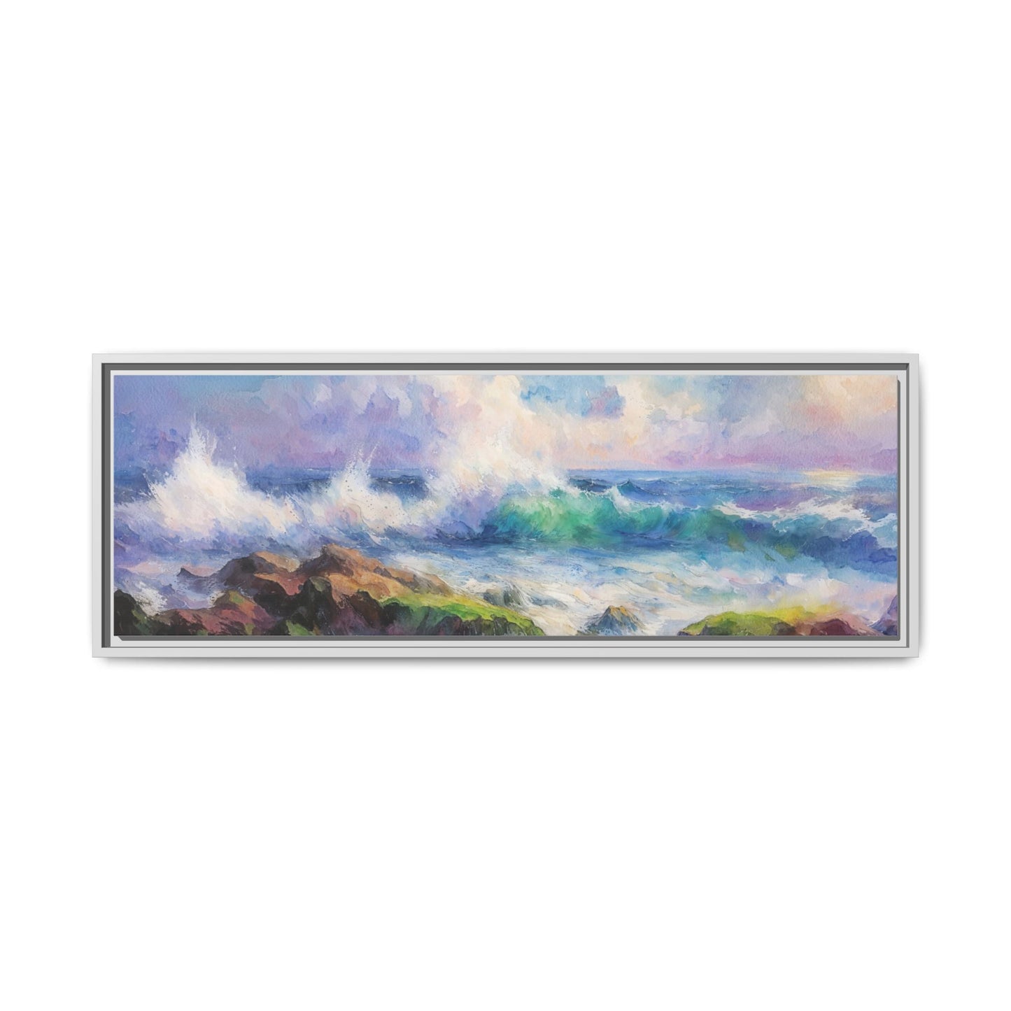 Achill Shoreline wcol wall art showcasing the stunning Irish coastal landscape, printed on high-quality canvas for a timeless and serene addition to your home décor.