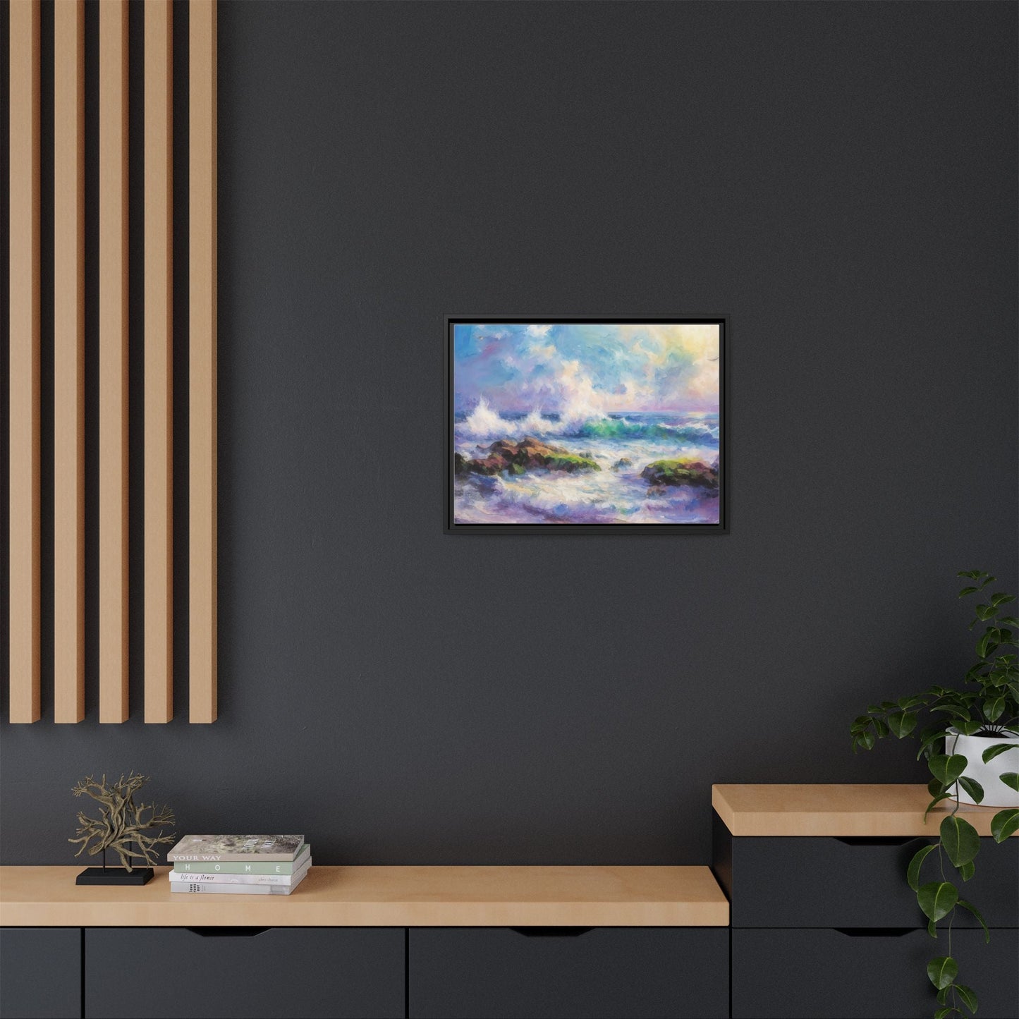 Achill Shoreline wcol wall art showcasing the stunning Irish coastal landscape, printed on high-quality canvas for a timeless and serene addition to your home décor.