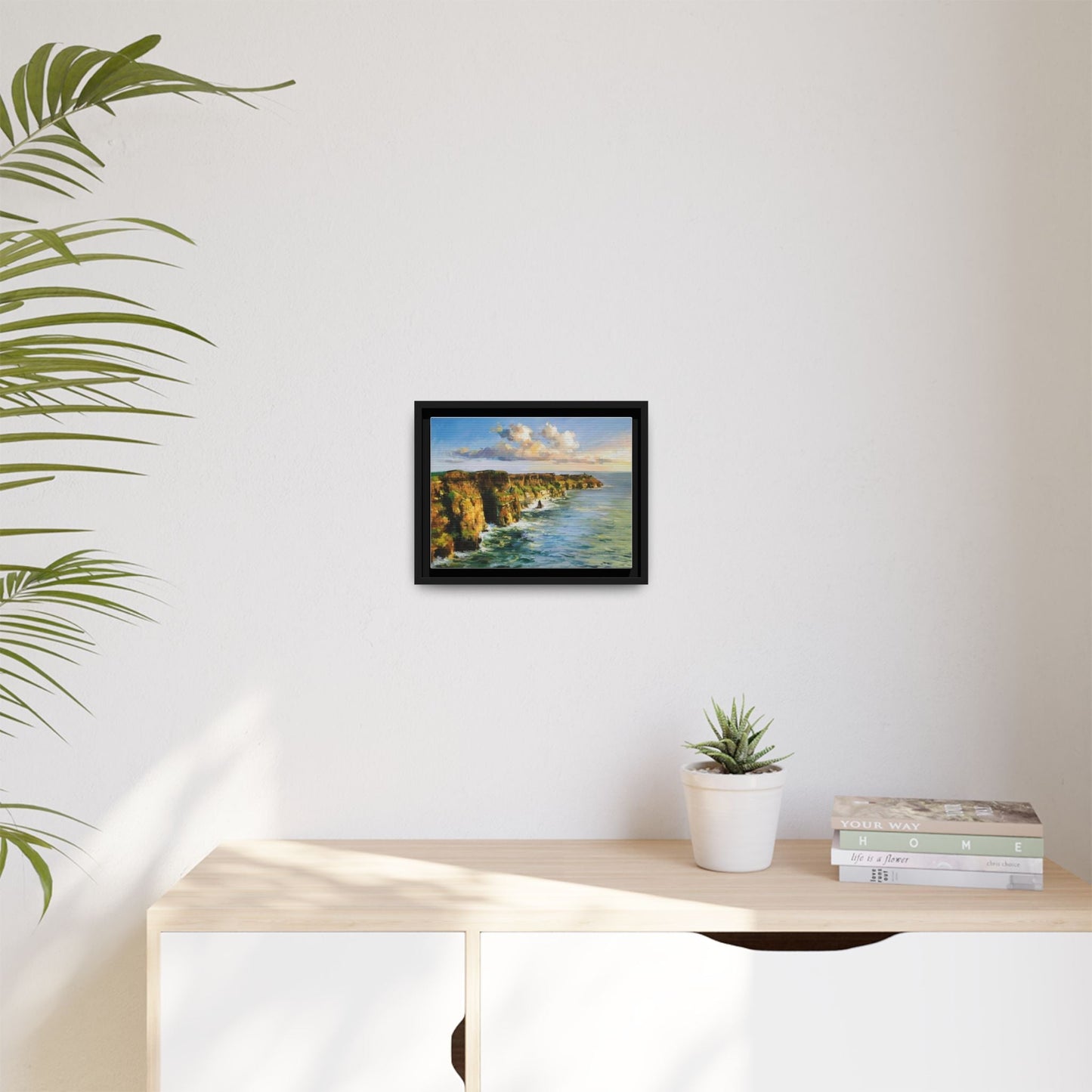 Cliffs of Moher wall art showcasing the dramatic Irish coastline, printed on high-quality canvas to bring natural beauty into your home décor.