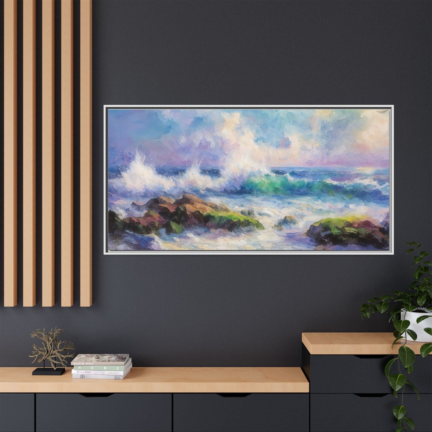 Achill Shoreline wcol wall art showcasing the stunning Irish coastal landscape, printed on high-quality canvas for a timeless and serene addition to your home décor.