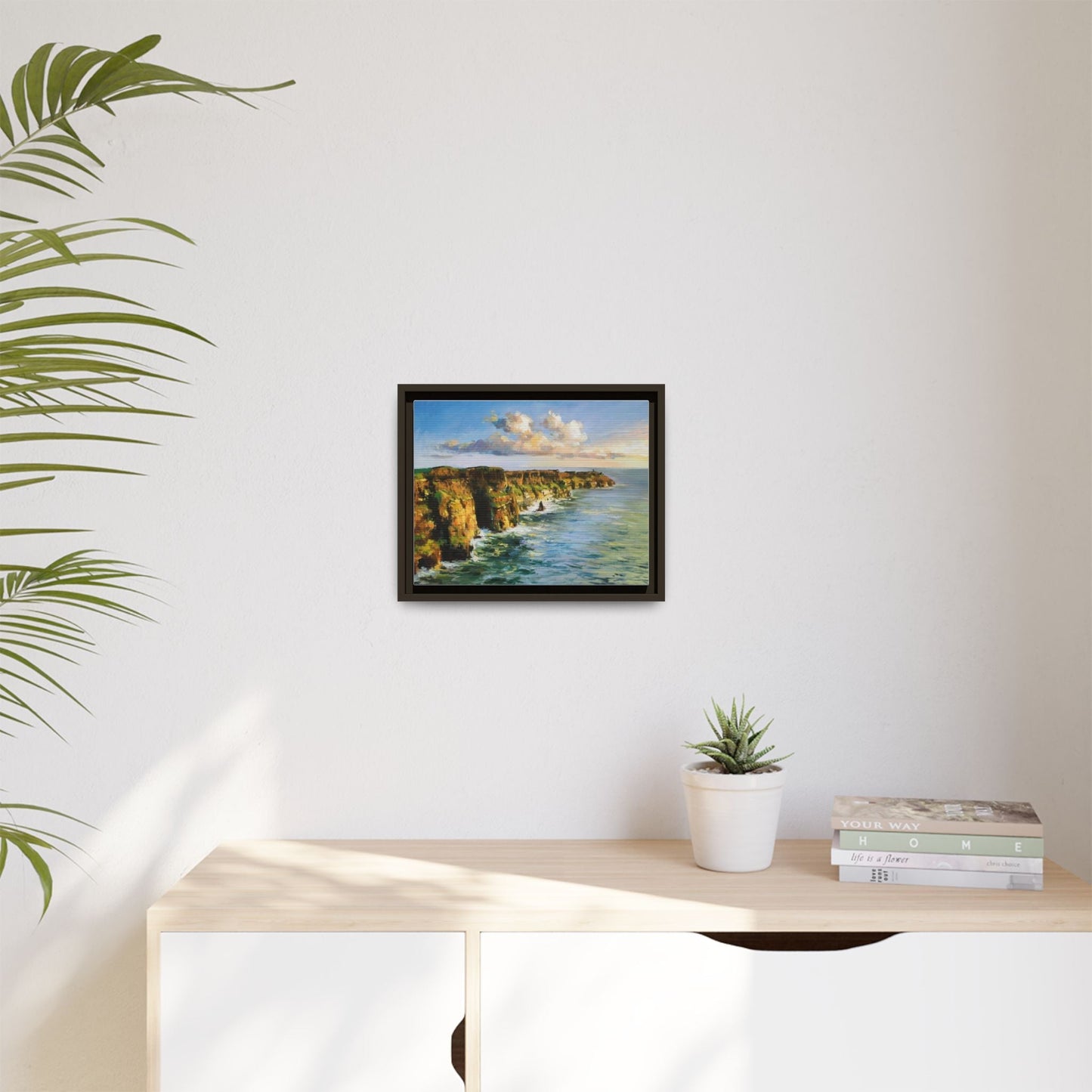 Cliffs of Moher wall art showcasing the dramatic Irish coastline, printed on high-quality canvas to bring natural beauty into your home décor.