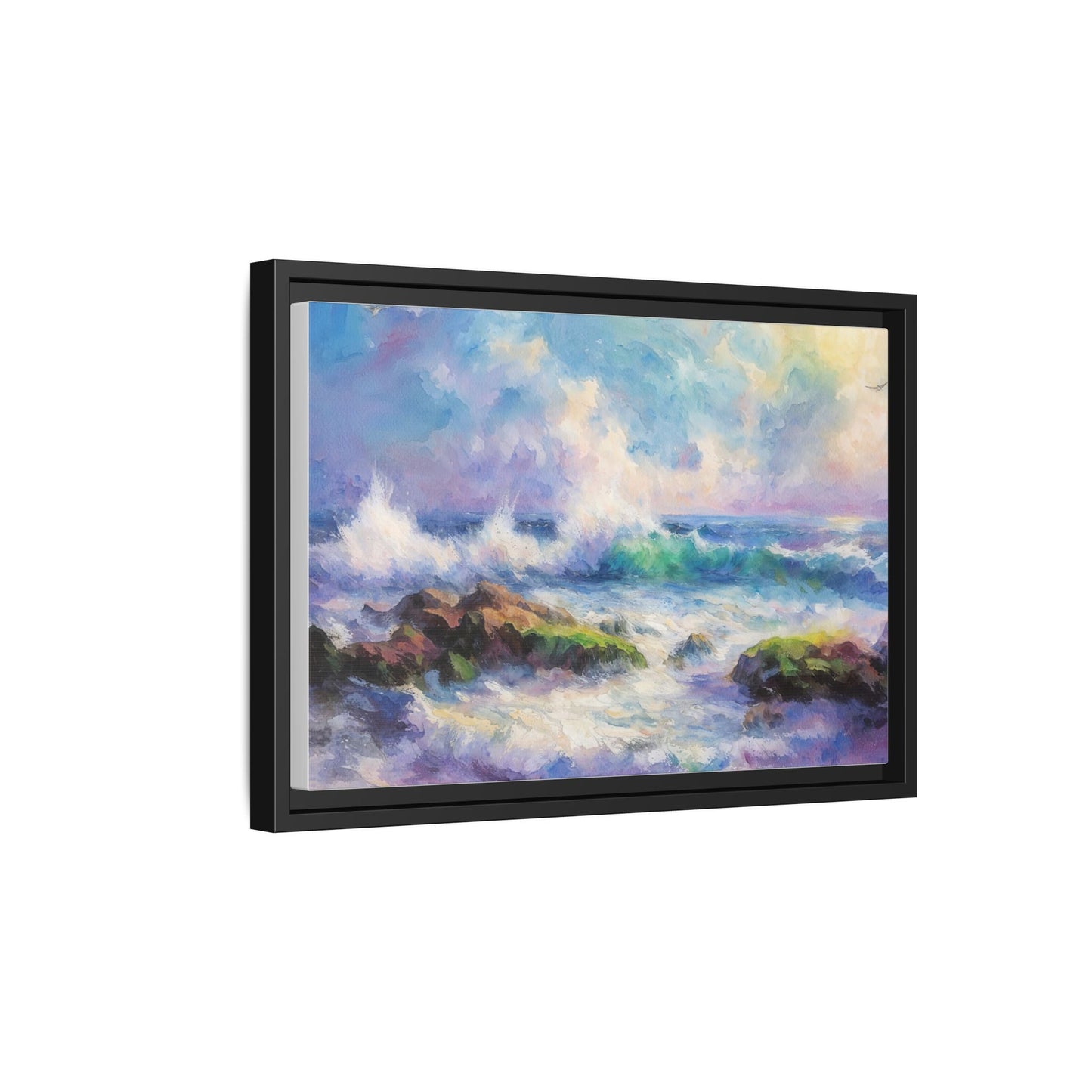 Achill Shoreline wcol wall art showcasing the stunning Irish coastal landscape, printed on high-quality canvas for a timeless and serene addition to your home décor.