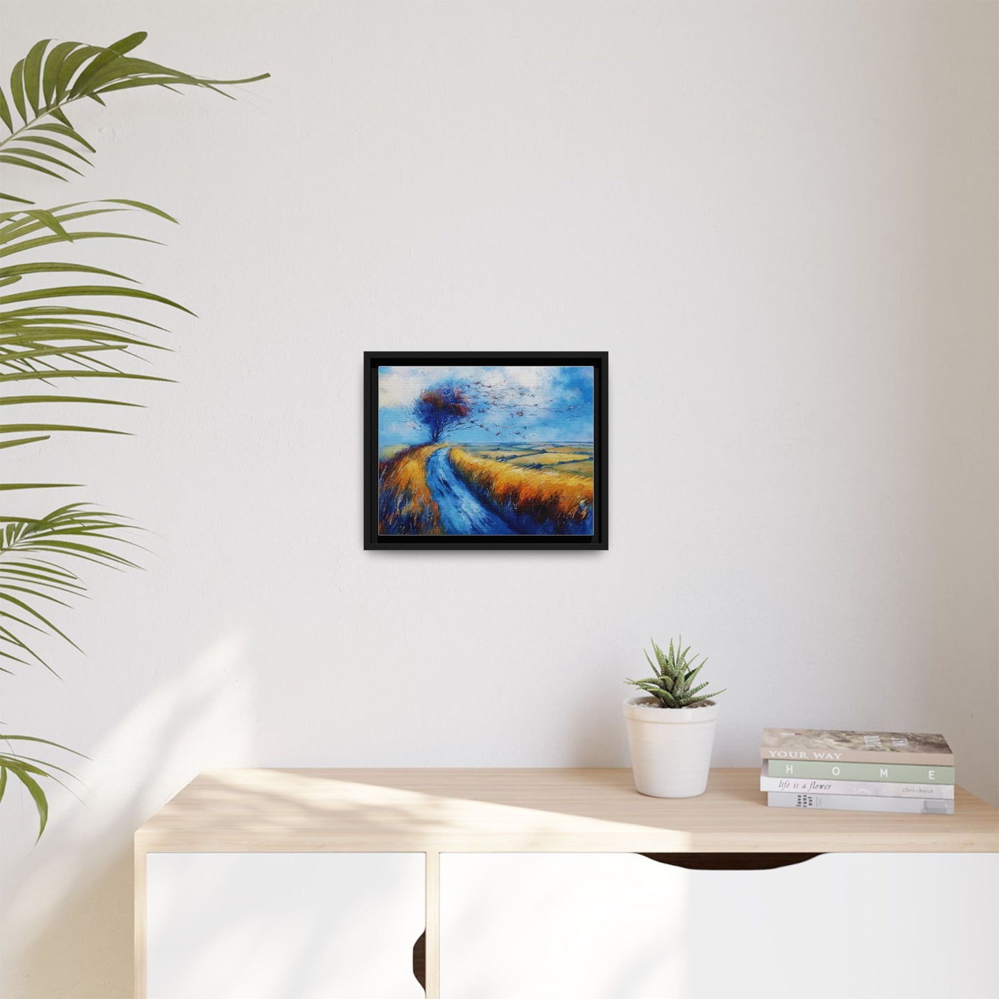Autumn Leaves in Premium Pinewood Frame and Timeless Home Décor