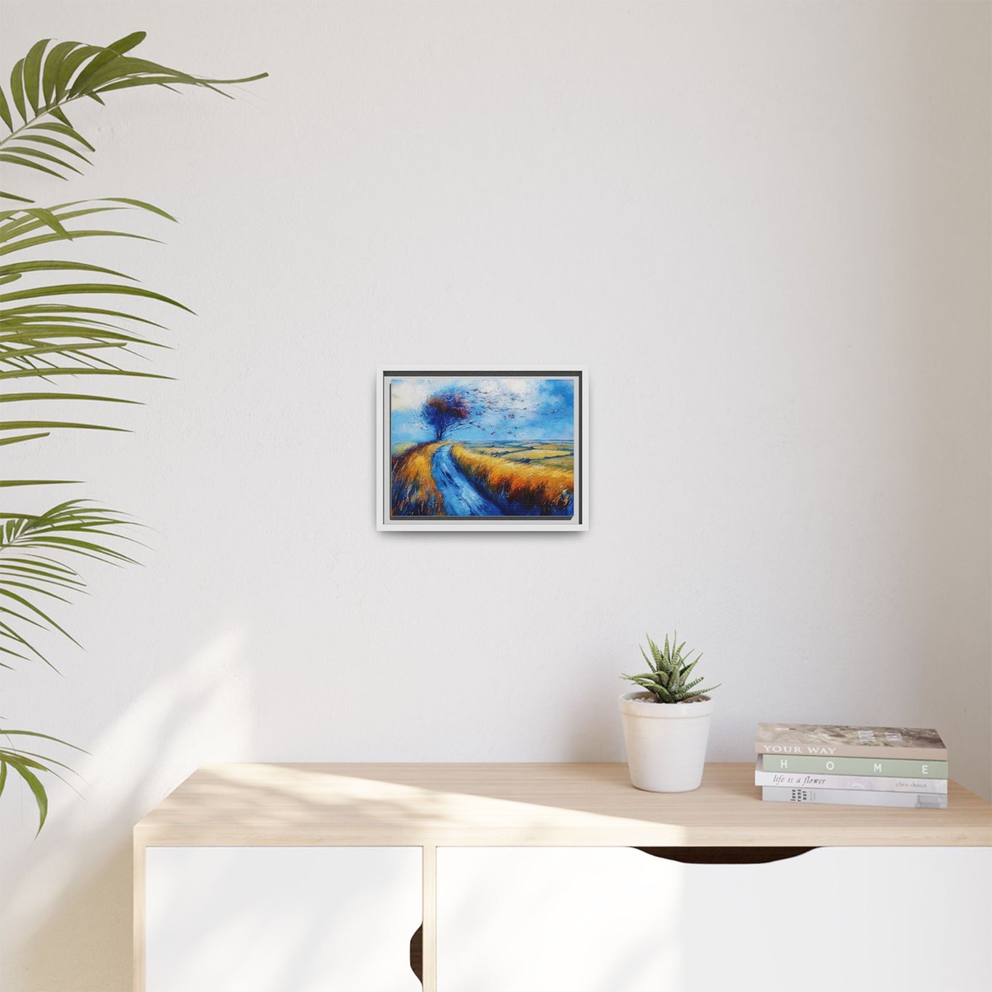 Autumn Leaves in Premium Pinewood Frame and Timeless Home Décor