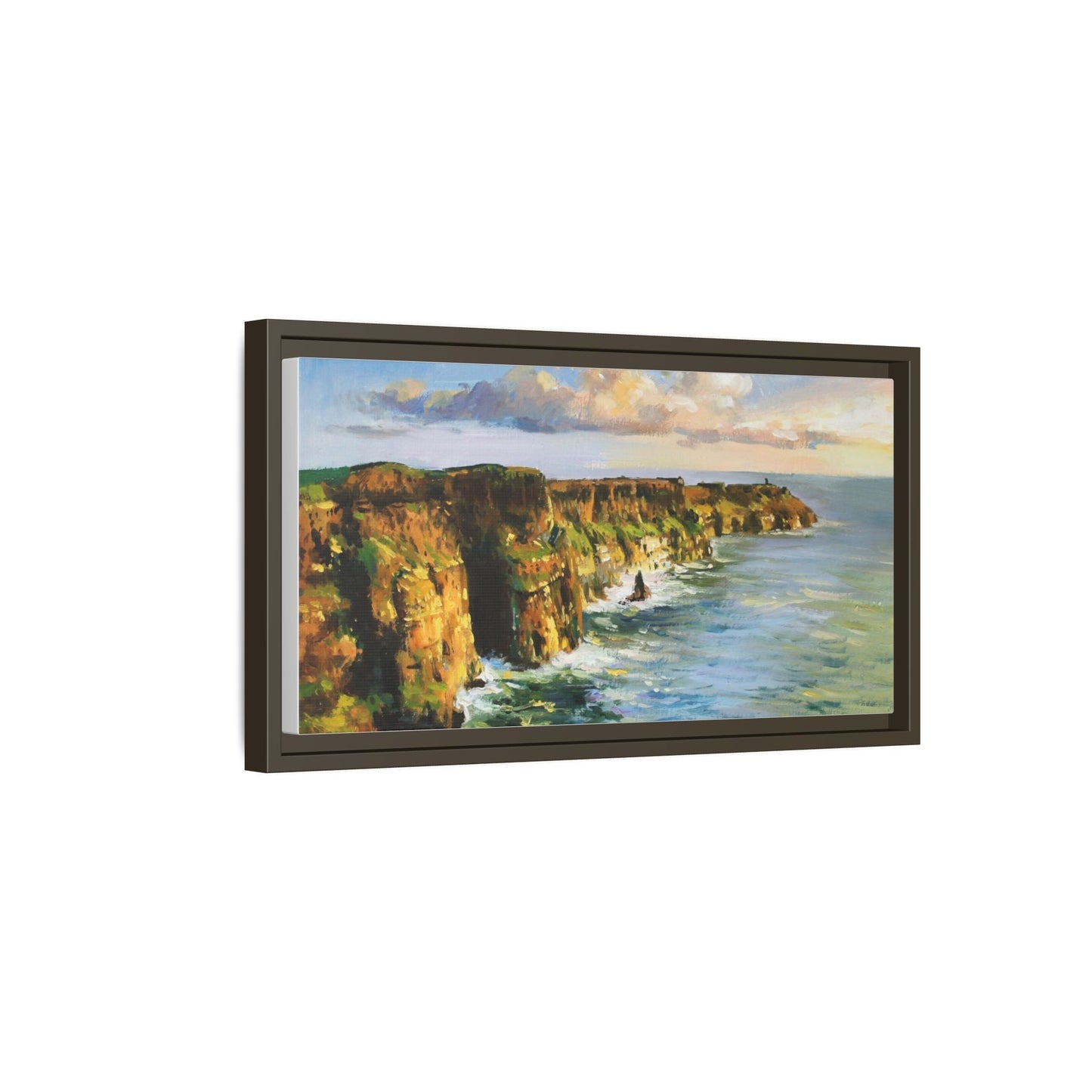 Cliffs of Moher wall art showcasing the dramatic Irish coastline, printed on high-quality canvas to bring natural beauty into your home décor.