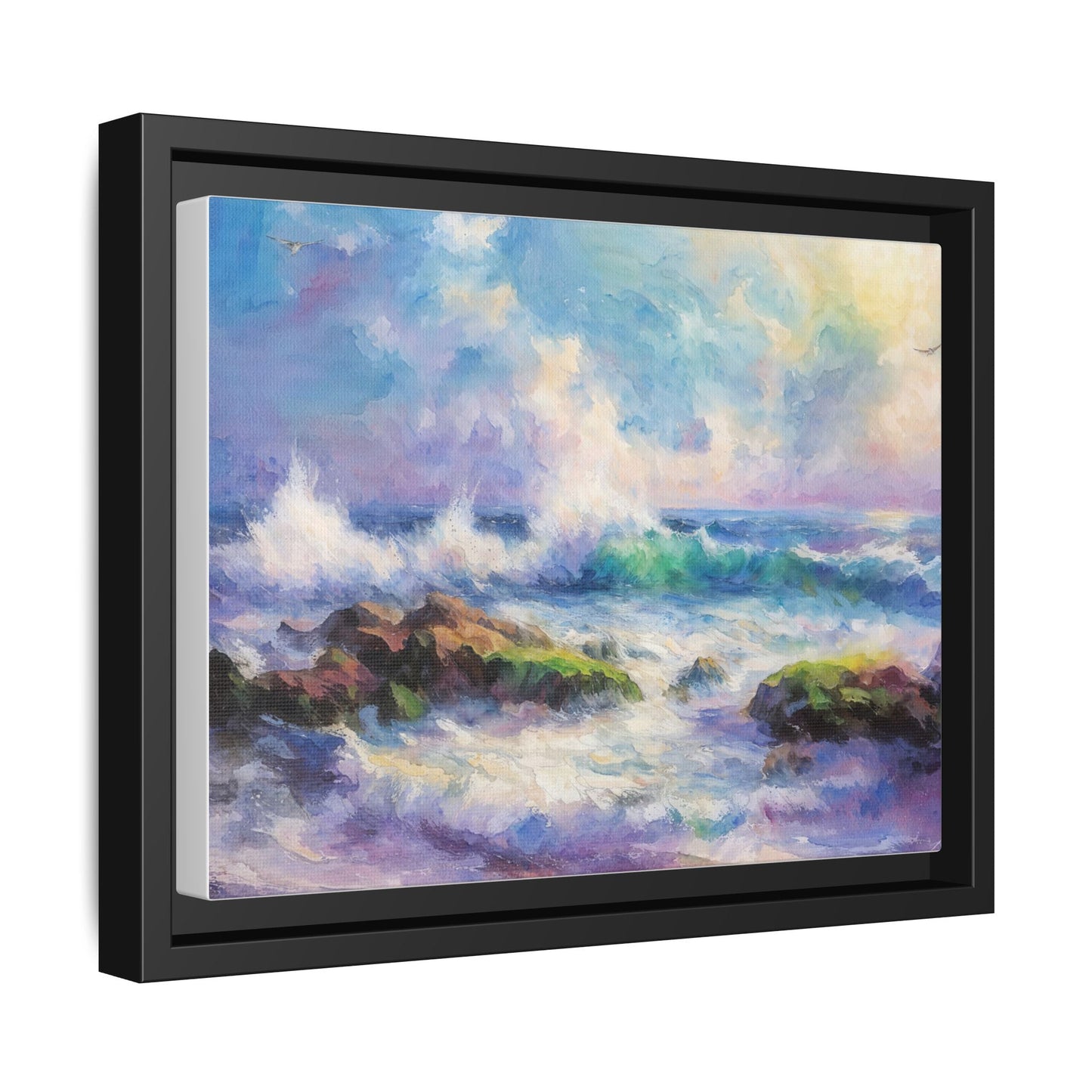 Achill Shoreline wcol wall art showcasing the stunning Irish coastal landscape, printed on high-quality canvas for a timeless and serene addition to your home décor.