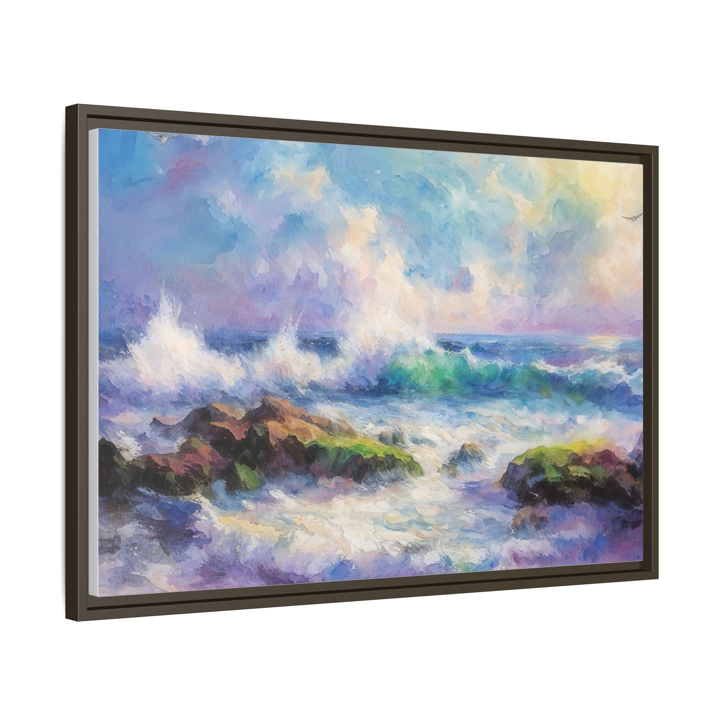 Achill Shoreline wcol wall art showcasing the stunning Irish coastal landscape, printed on high-quality canvas for a timeless and serene addition to your home décor.