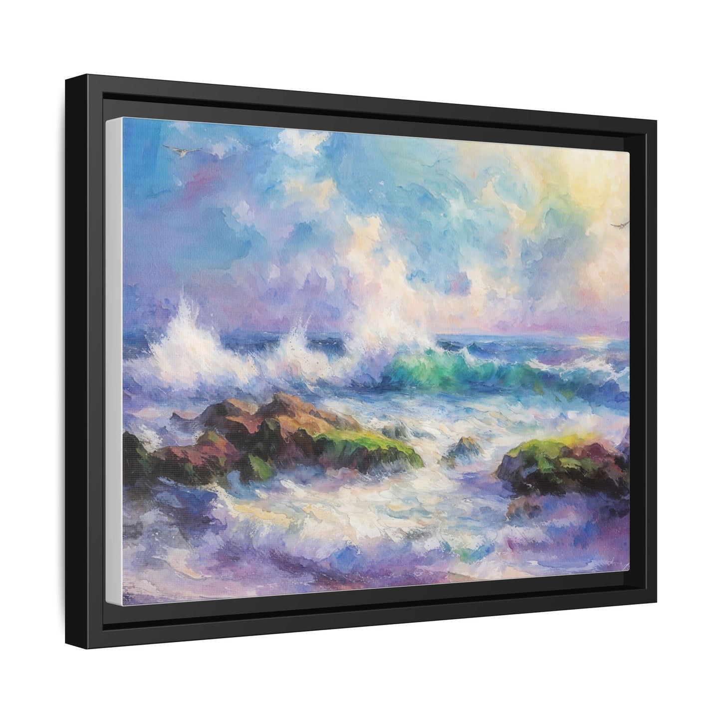 Achill Shoreline wcol wall art showcasing the stunning Irish coastal landscape, printed on high-quality canvas for a timeless and serene addition to your home décor.