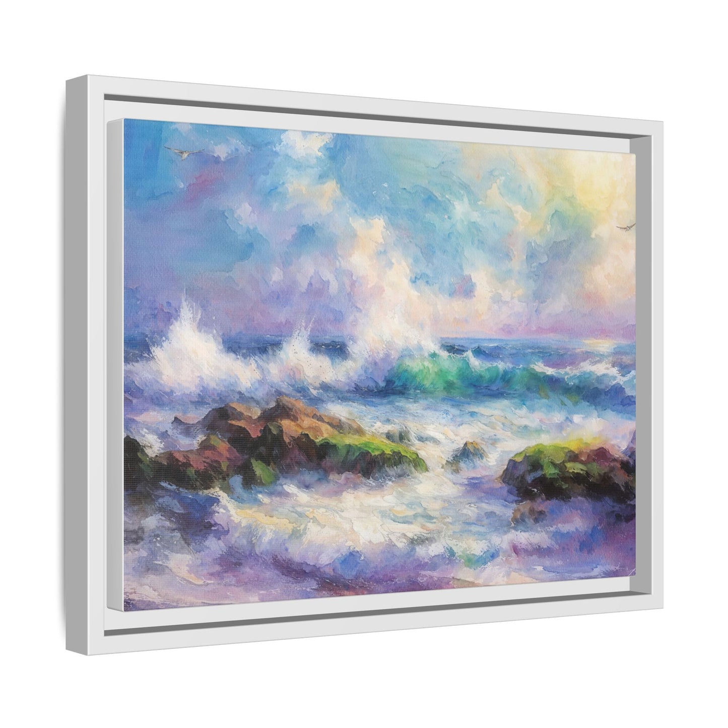 Achill Shoreline wcol wall art showcasing the stunning Irish coastal landscape, printed on high-quality canvas for a timeless and serene addition to your home décor.