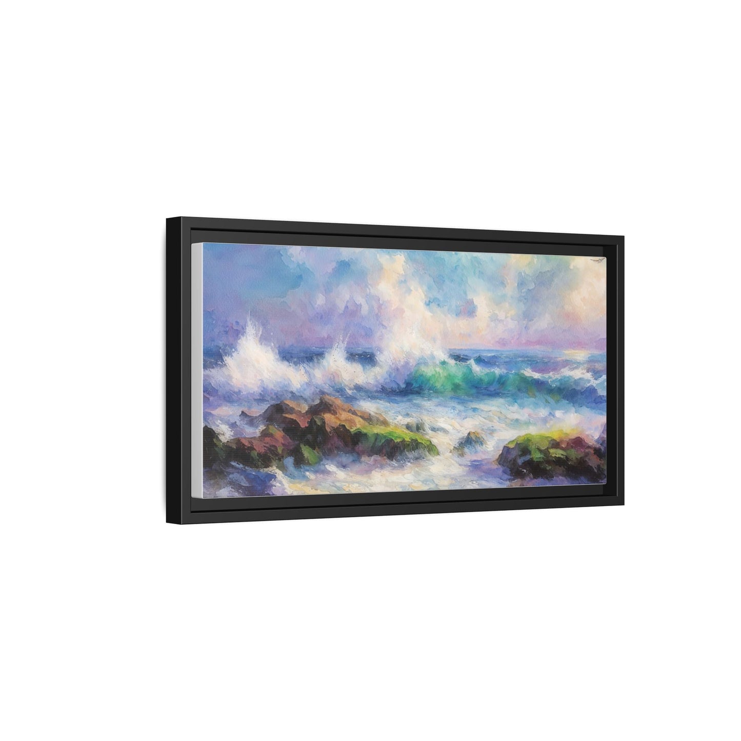 Achill Shoreline wcol wall art showcasing the stunning Irish coastal landscape, printed on high-quality canvas for a timeless and serene addition to your home décor.