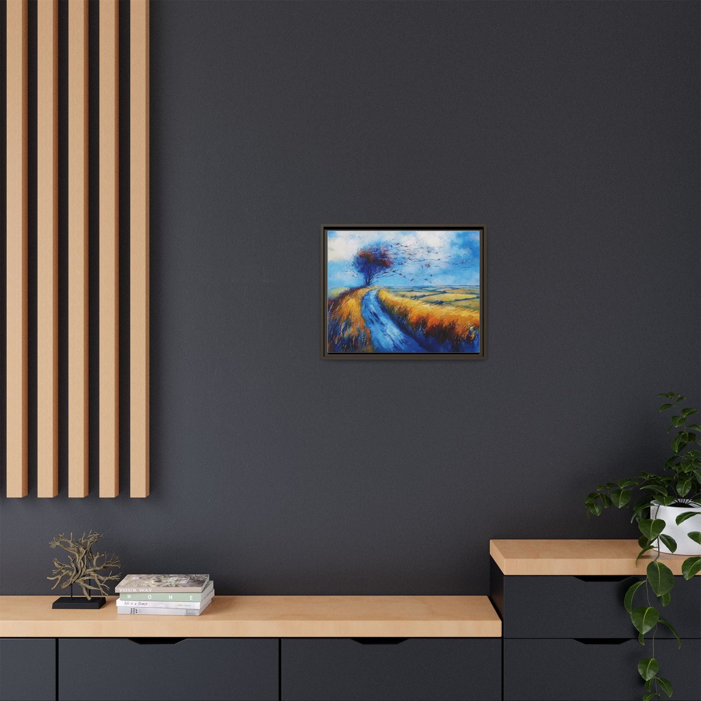 Autumn Leaves in Premium Pinewood Frame and Timeless Home Décor