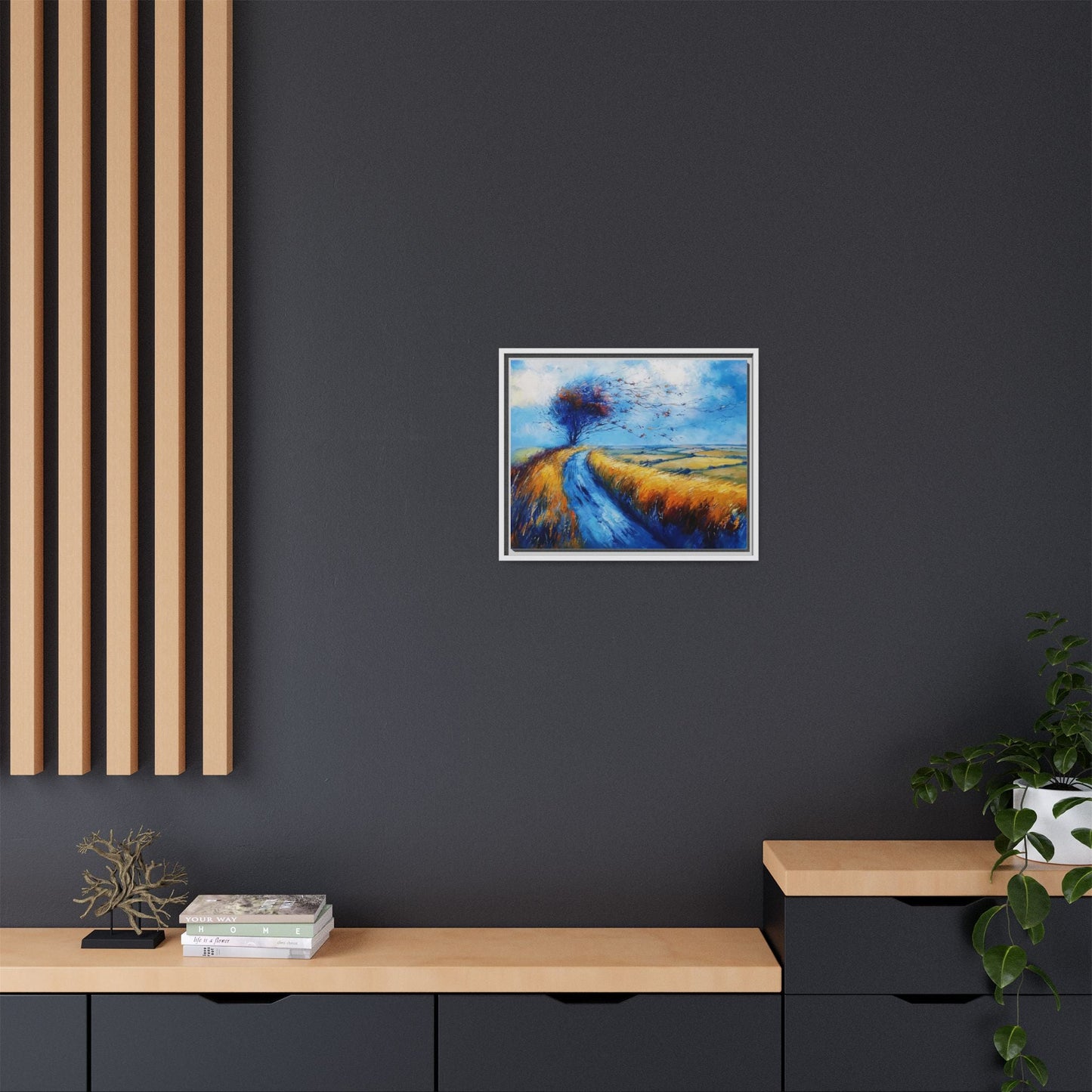 Autumn Leaves in Premium Pinewood Frame and Timeless Home Décor
