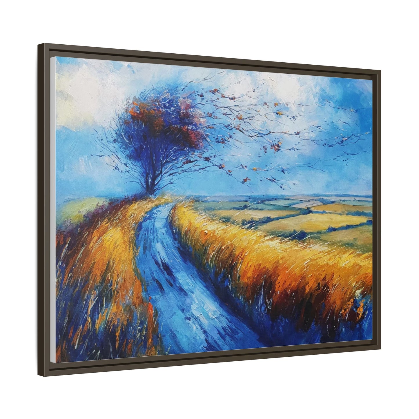 Autumn Leaves in Premium Pinewood Frame and Timeless Home Décor
