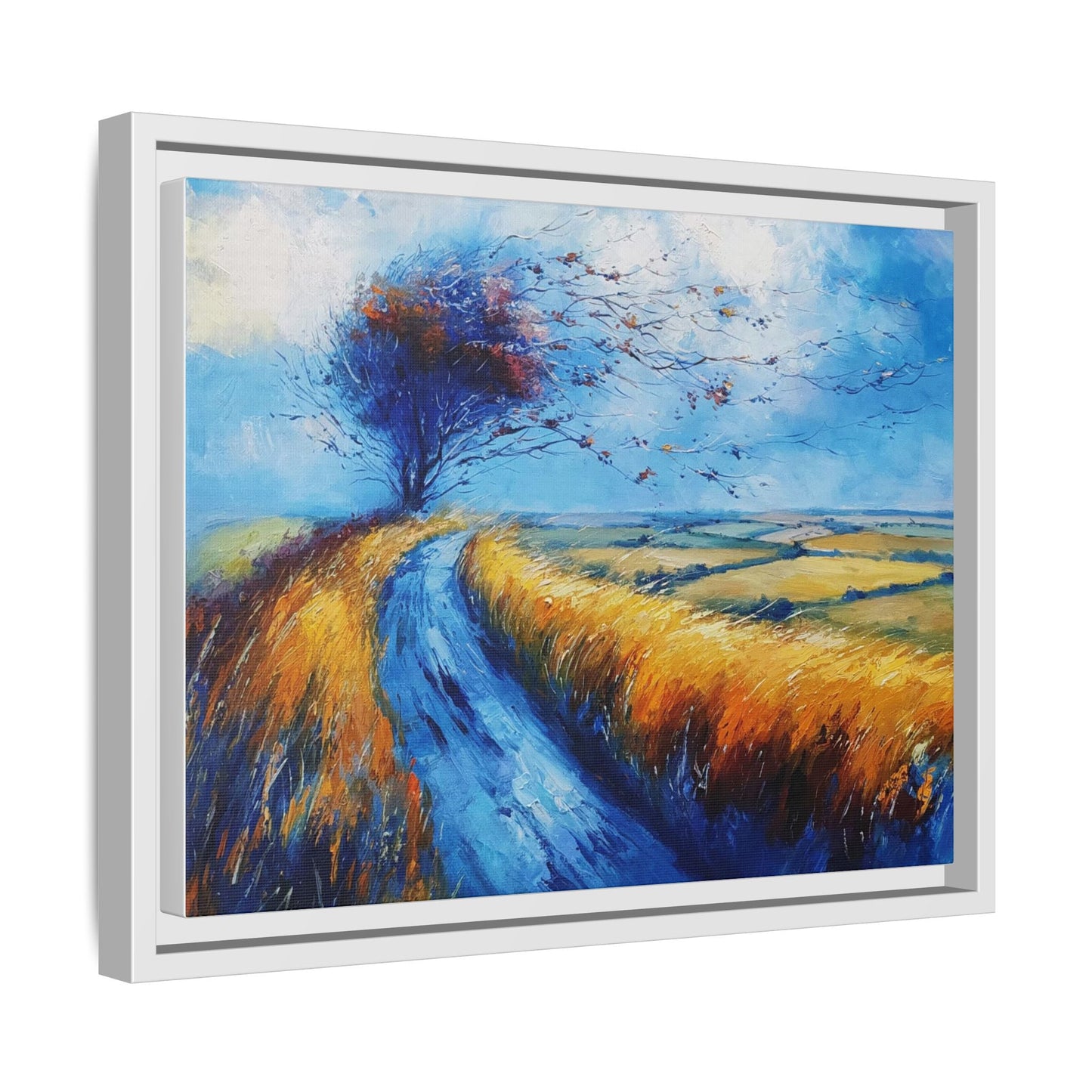 Autumn Leaves in Premium Pinewood Frame and Timeless Home Décor