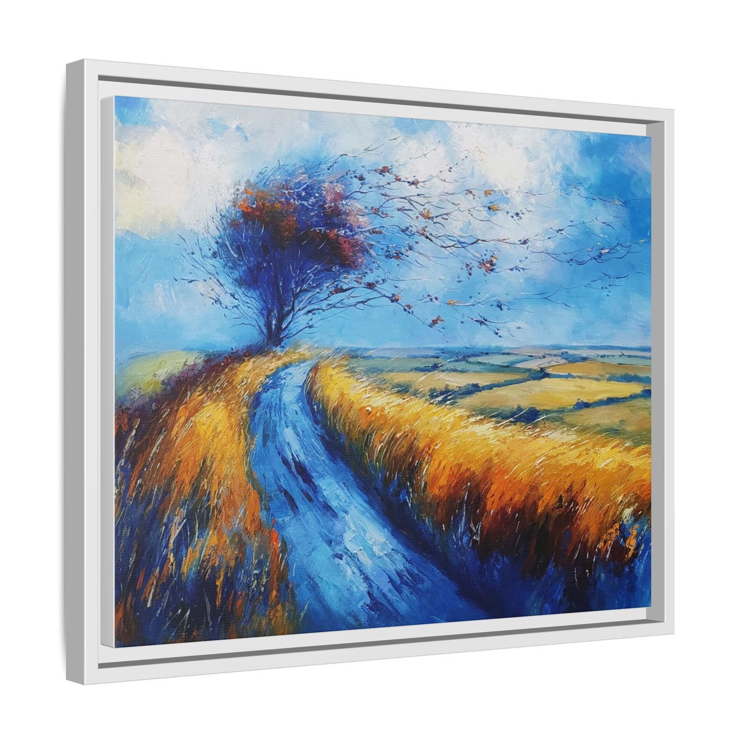 Autumn Leaves in Premium Pinewood Frame and Timeless Home Décor