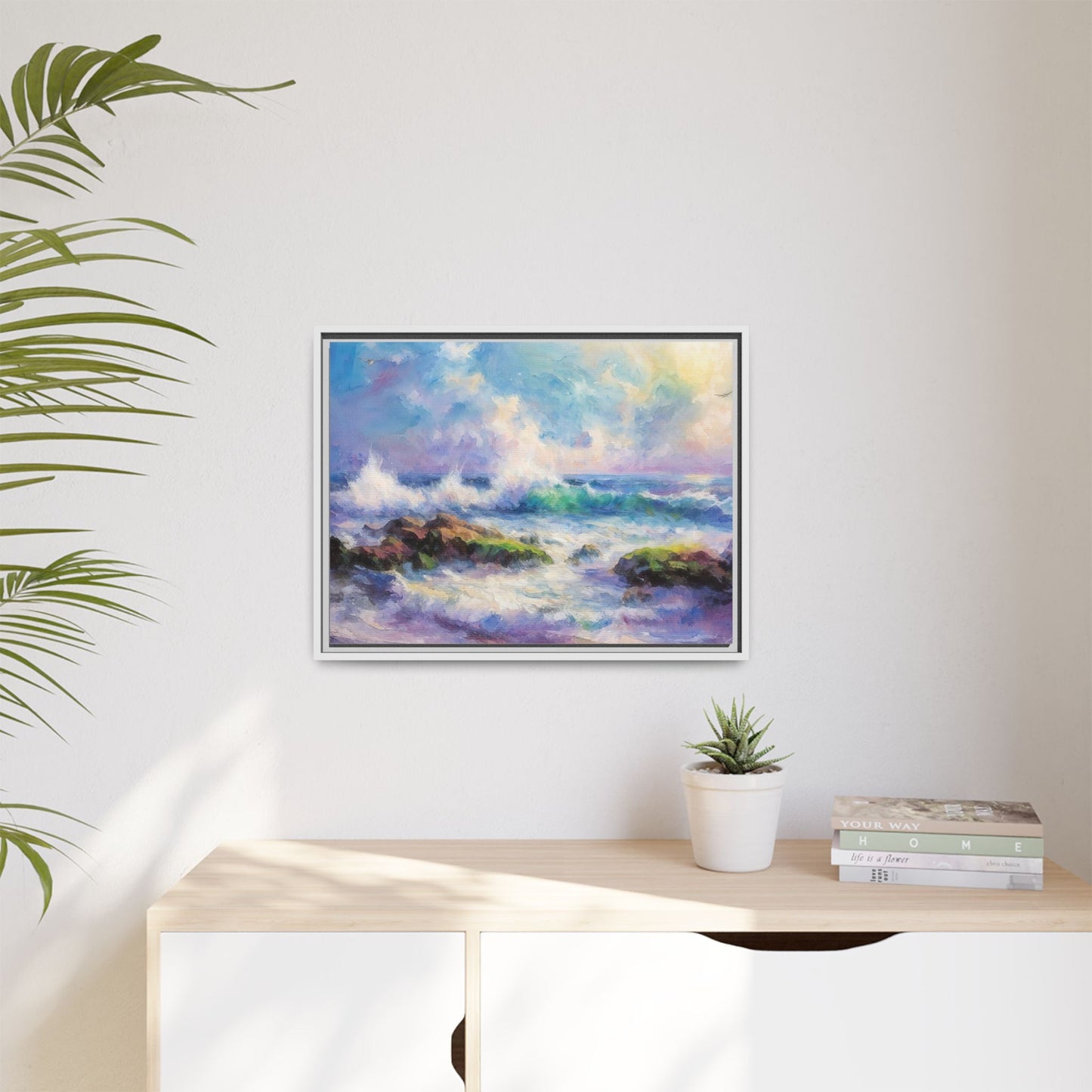Achill Shoreline wcol wall art showcasing the stunning Irish coastal landscape, printed on high-quality canvas for a timeless and serene addition to your home décor.