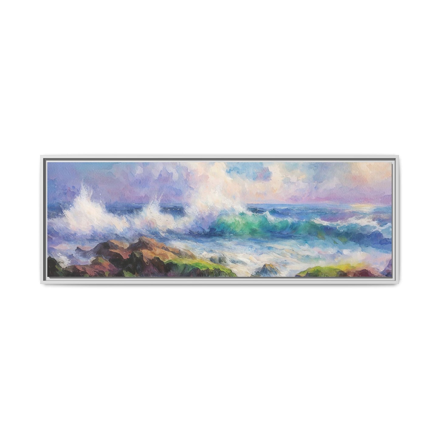 Achill Shoreline wcol wall art showcasing the stunning Irish coastal landscape, printed on high-quality canvas for a timeless and serene addition to your home décor.