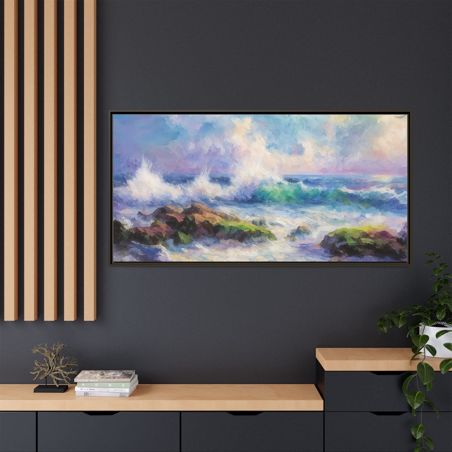 Achill Shoreline wcol wall art showcasing the stunning Irish coastal landscape, printed on high-quality canvas for a timeless and serene addition to your home décor.