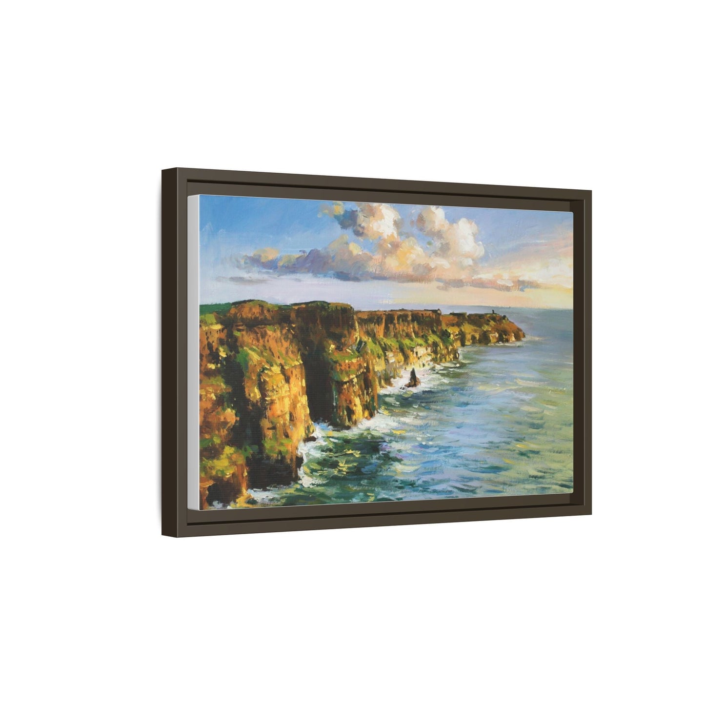 Cliffs of Moher wall art showcasing the dramatic Irish coastline, printed on high-quality canvas to bring natural beauty into your home décor.