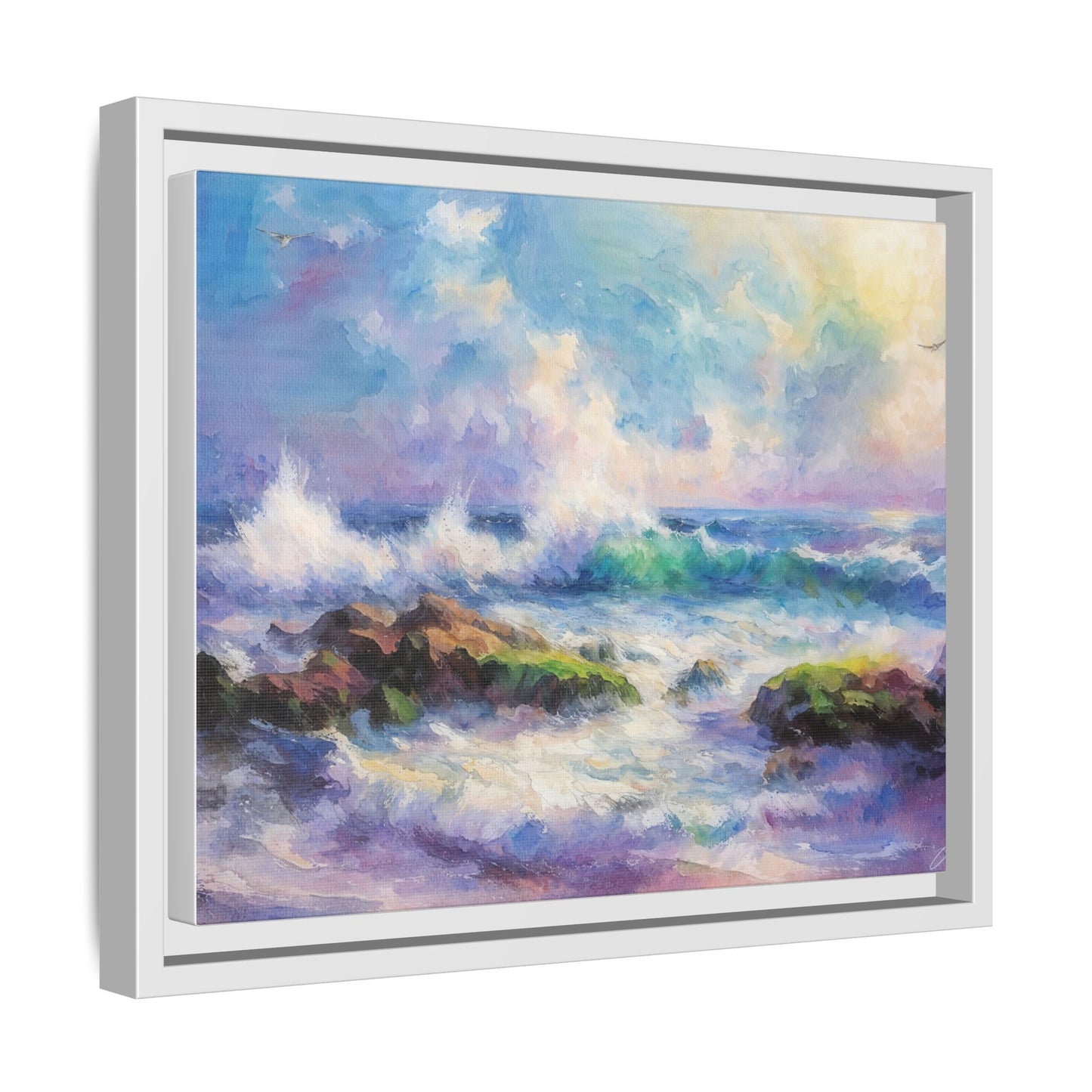 Achill Shoreline wcol wall art showcasing the stunning Irish coastal landscape, printed on high-quality canvas for a timeless and serene addition to your home décor.