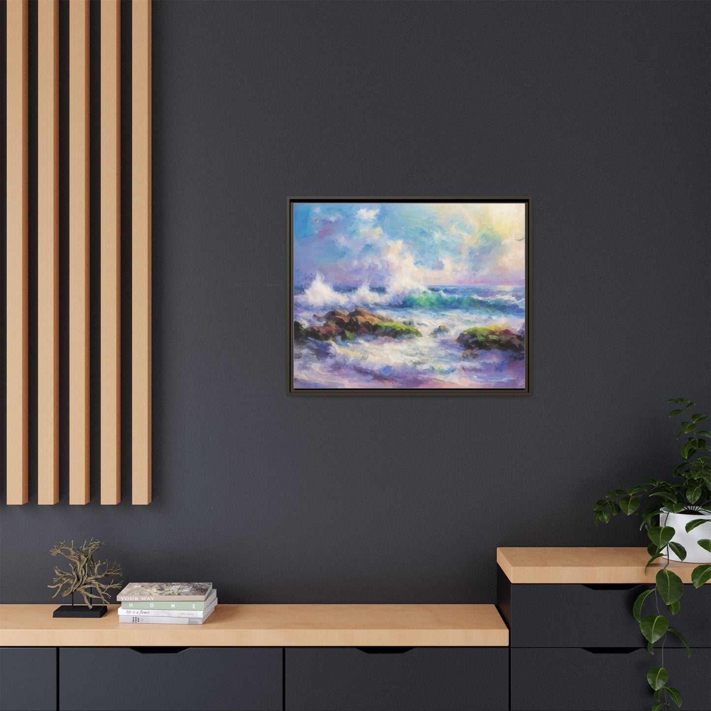 Achill Shoreline wcol wall art showcasing the stunning Irish coastal landscape, printed on high-quality canvas for a timeless and serene addition to your home décor.