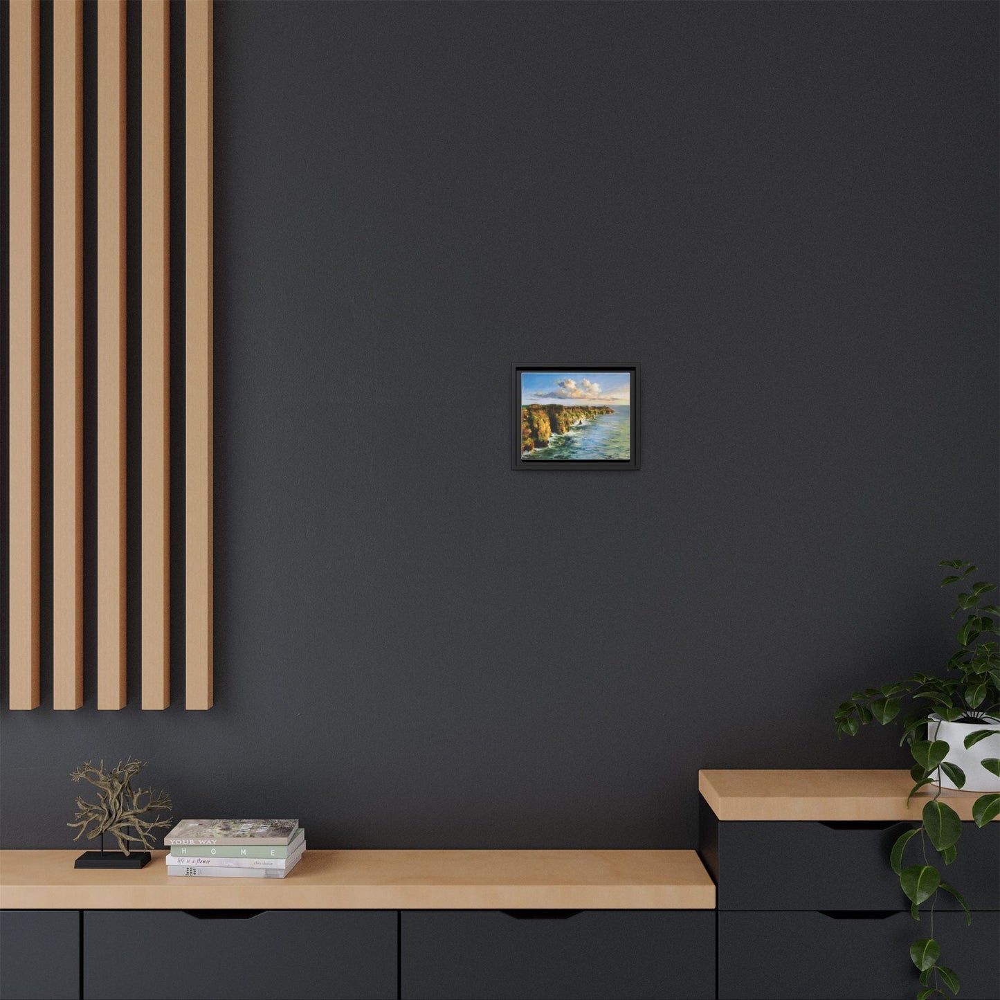 Cliffs of Moher wall art showcasing the dramatic Irish coastline, printed on high-quality canvas to bring natural beauty into your home décor.
