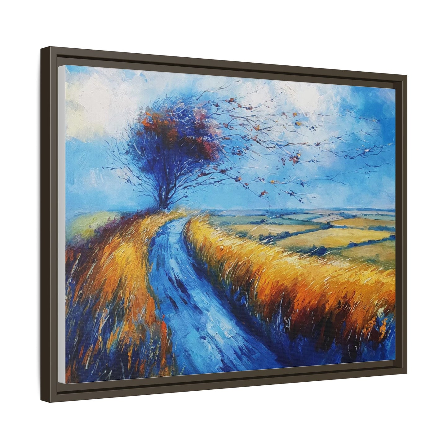 Autumn Leaves in Premium Pinewood Frame and Timeless Home Décor